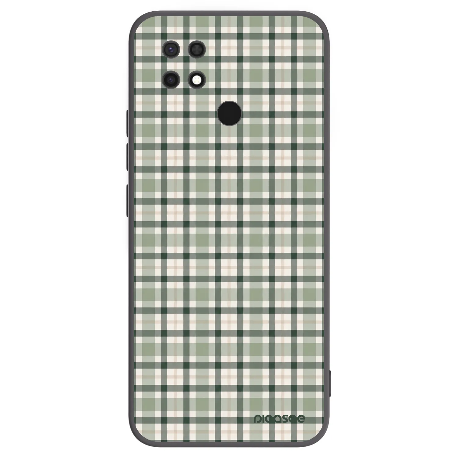 Picasee silikonový černý obal pro Xiaomi Redmi 10C - Sage Tartan