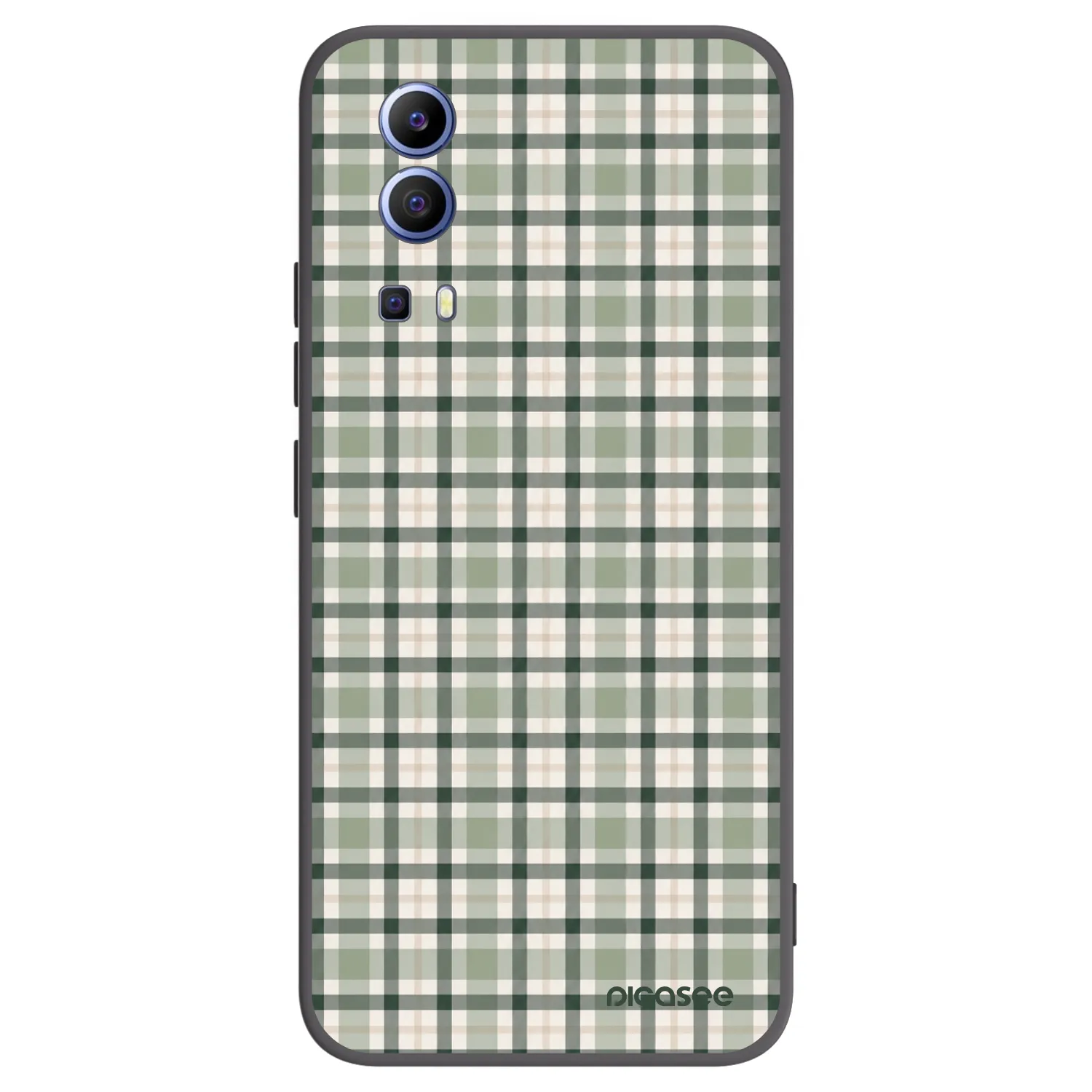 Picasee silikonový černý obal pro Vivo Y52 5G - Sage Tartan