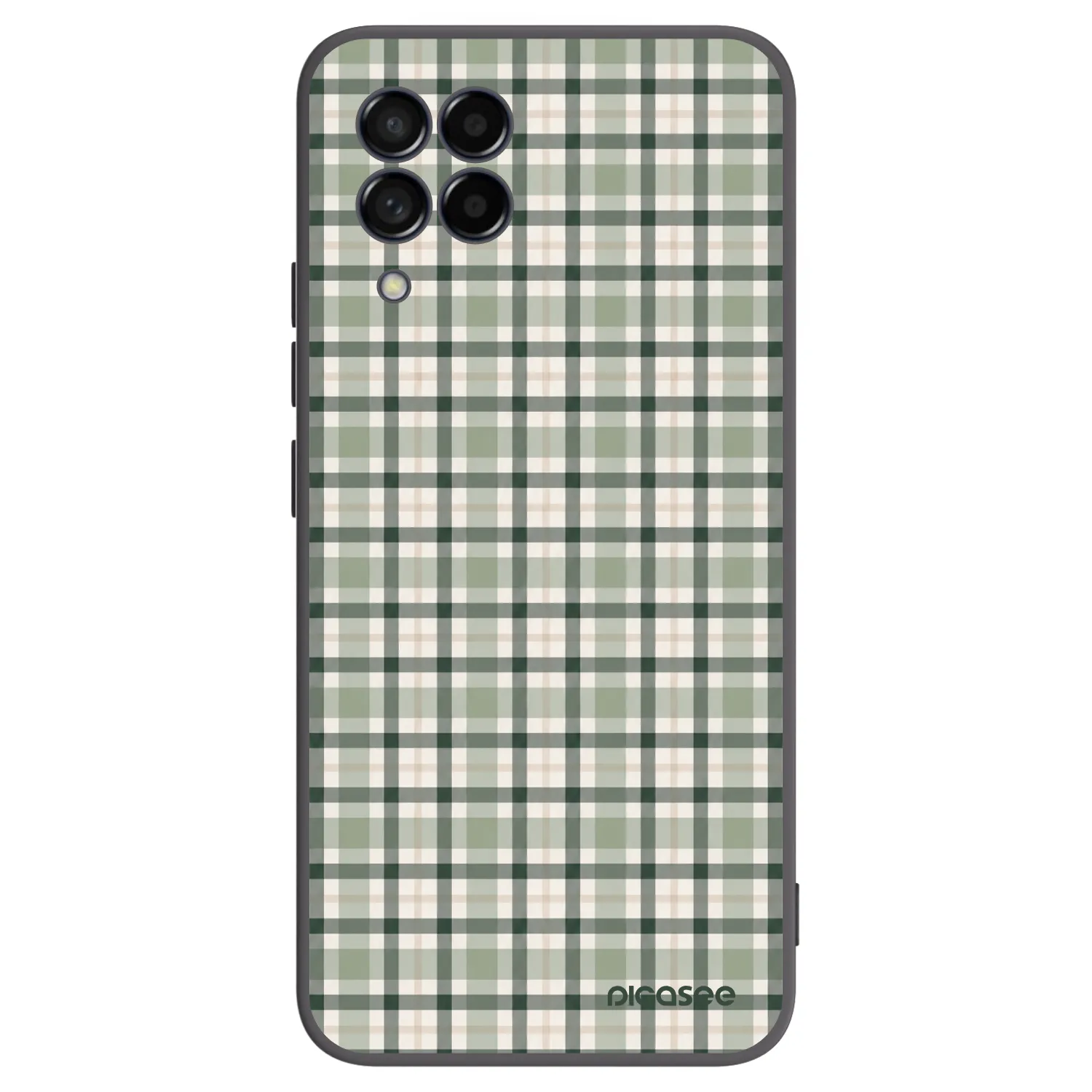 Picasee silikonový černý obal pro Samsung Galaxy M53 5G - Sage Tartan