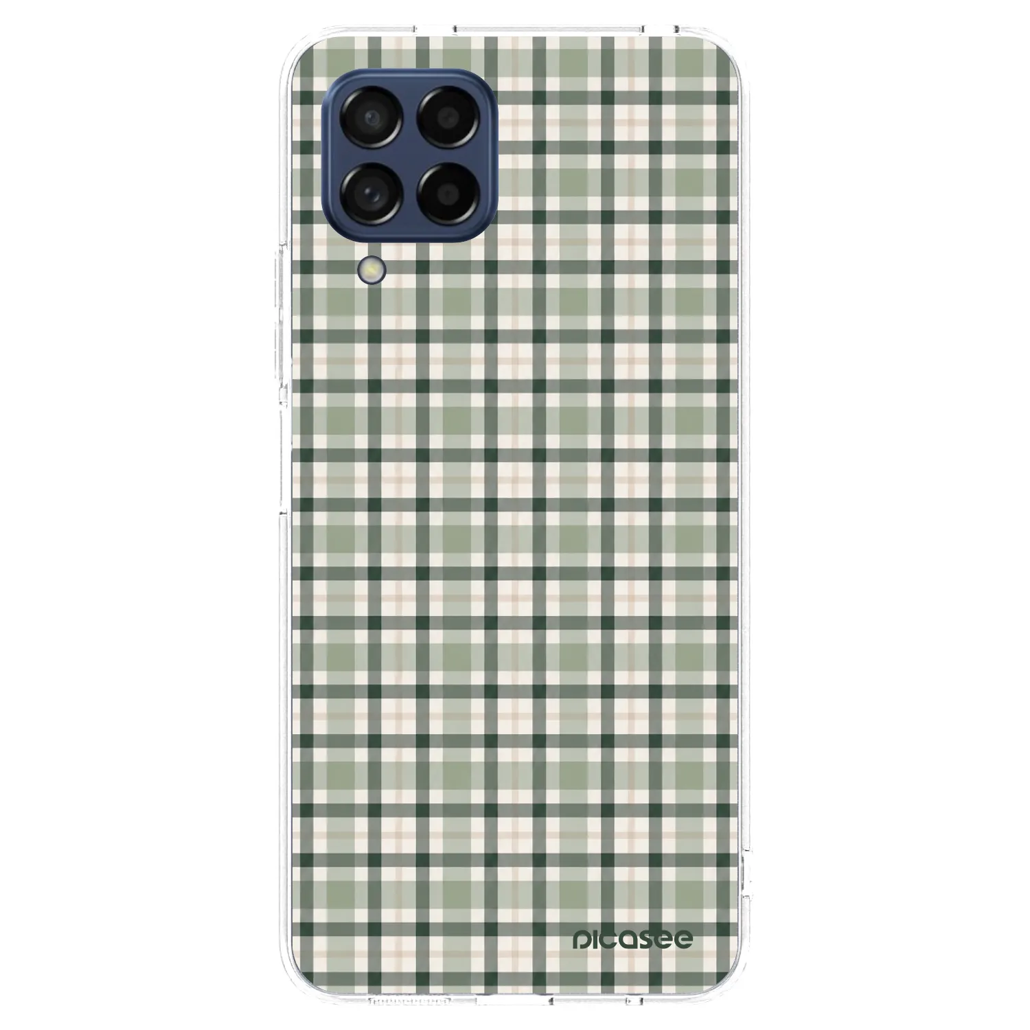 Picasee silikonový průhledný obal pro Samsung Galaxy M53 5G - Sage Tartan
