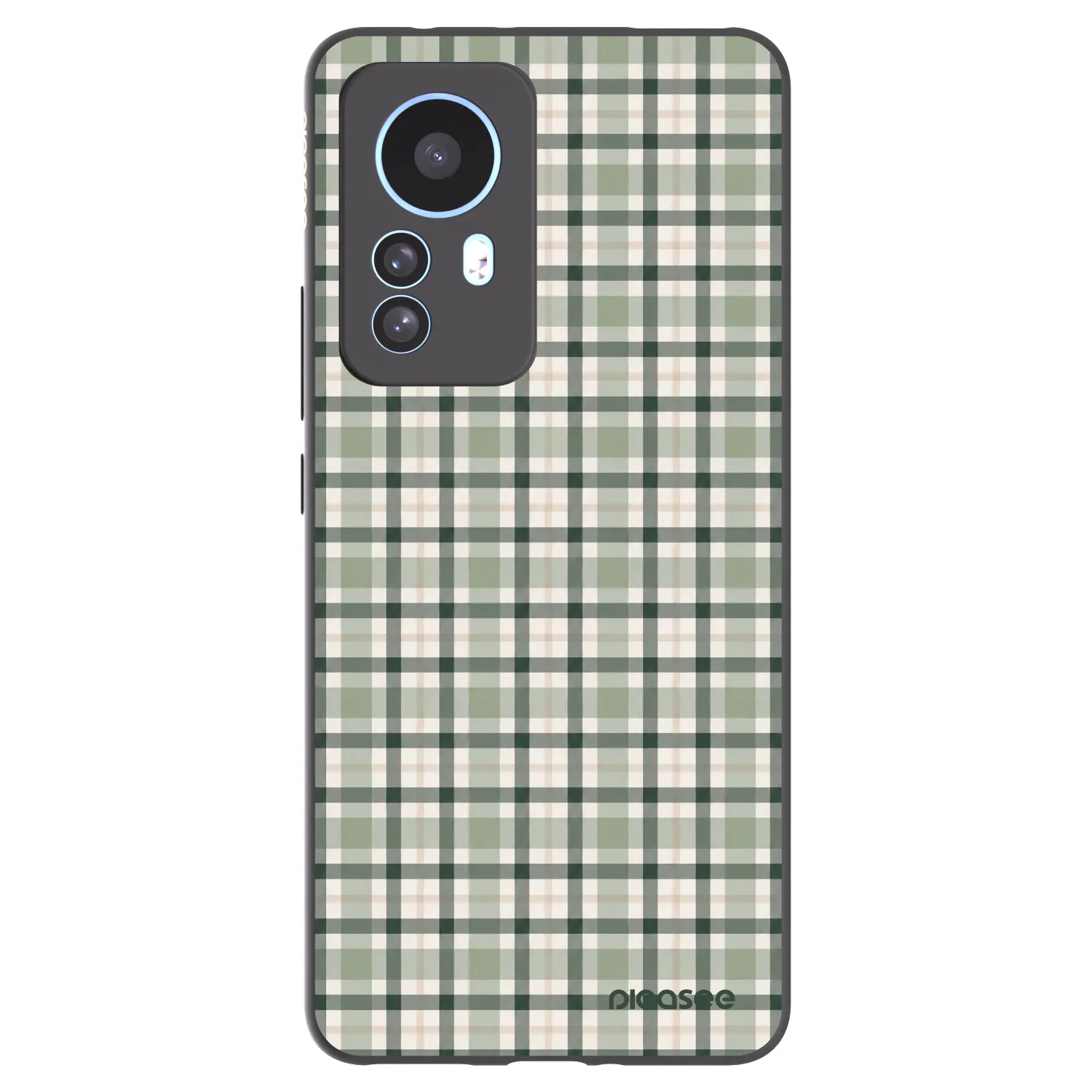 Picasee silikonový černý obal pro Xiaomi 12T Pro - Sage Tartan