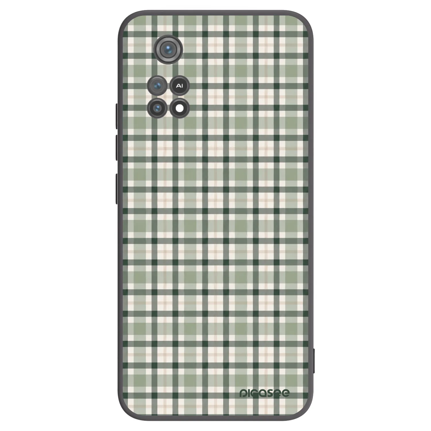 Picasee silikonový černý obal pro Xiaomi Poco M4 Pro - Sage Tartan