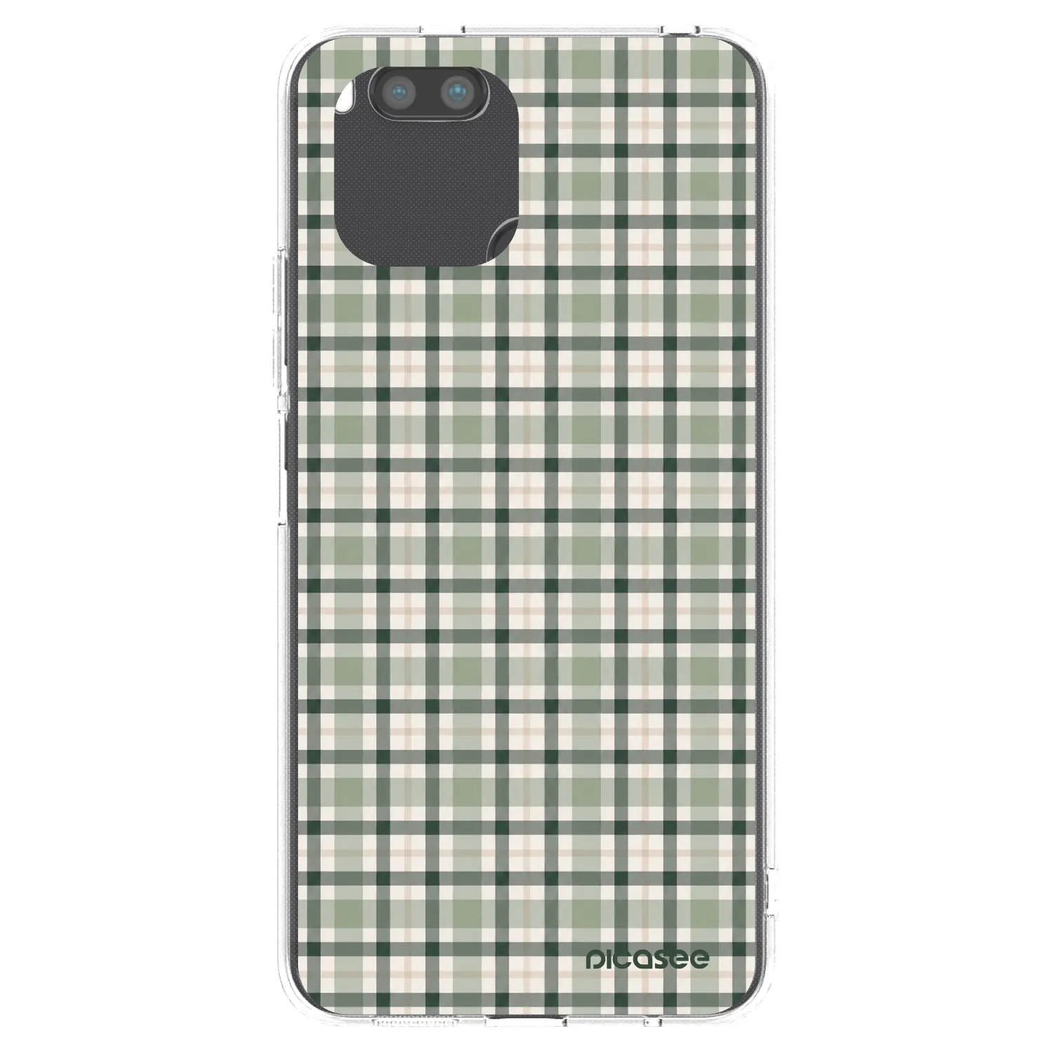 Picasee silikonový průhledný obal pro Xiaomi Redmi A1 - Sage Tartan