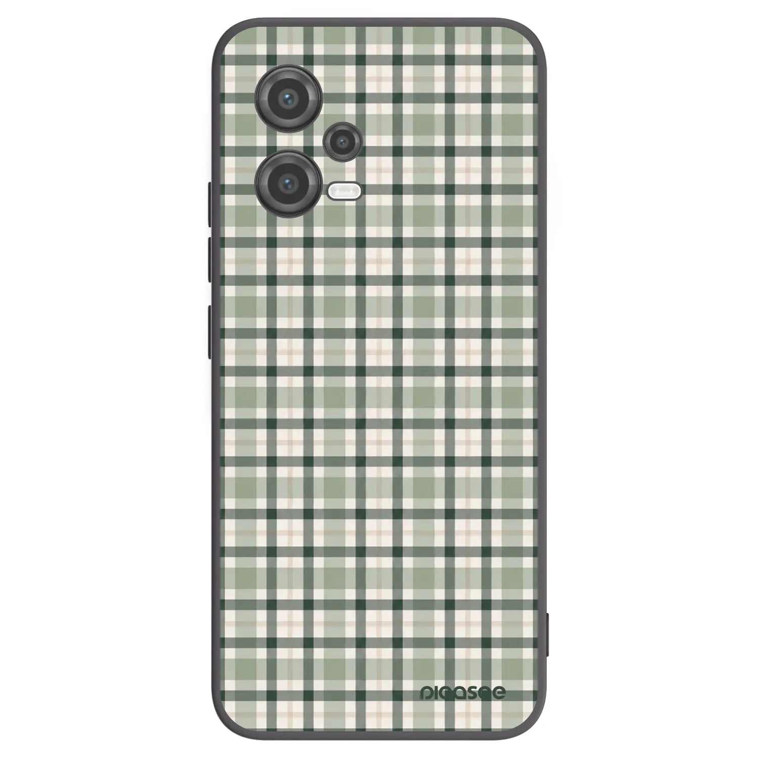 Picasee silikonový černý obal pro Xiaomi Poco X5 - Sage Tartan