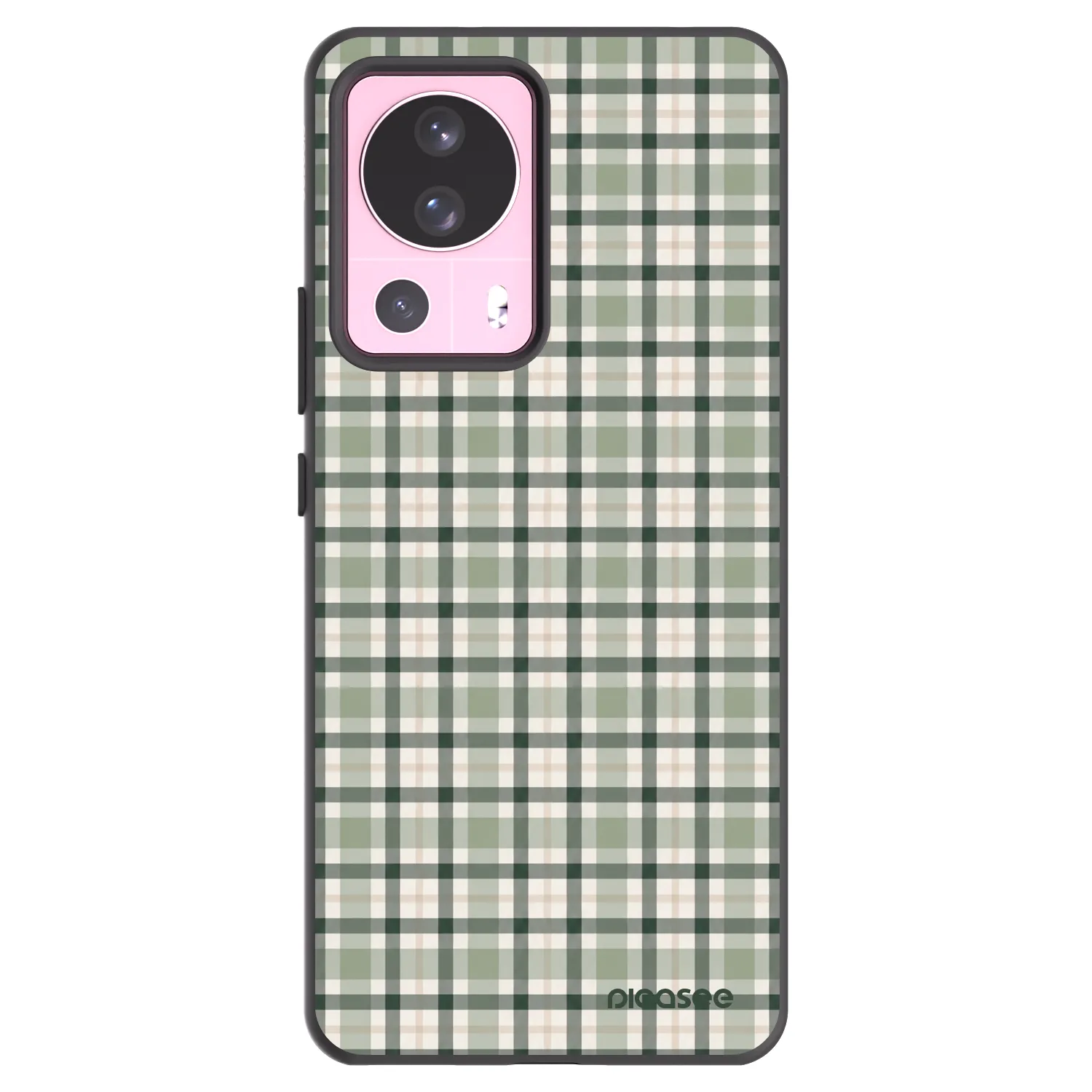 Picasee silikonový černý obal pro Xiaomi 13 Lite - Sage Tartan