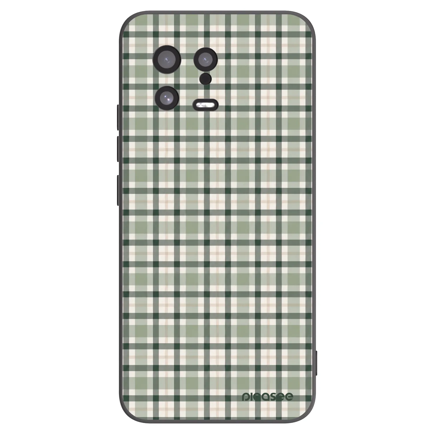 Picasee silikonový černý obal pro Xiaomi 13 - Sage Tartan
