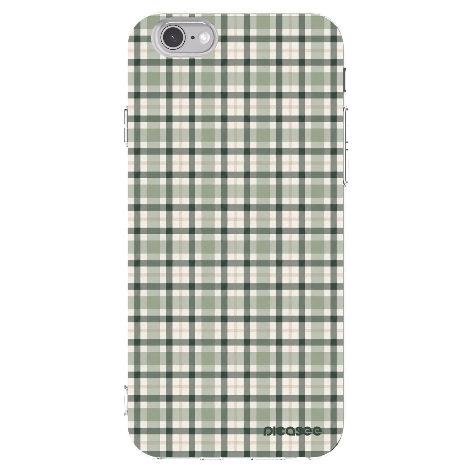 Picasee silikonový průhledný obal pro Apple iPhone 6/6S - Sage Tartan