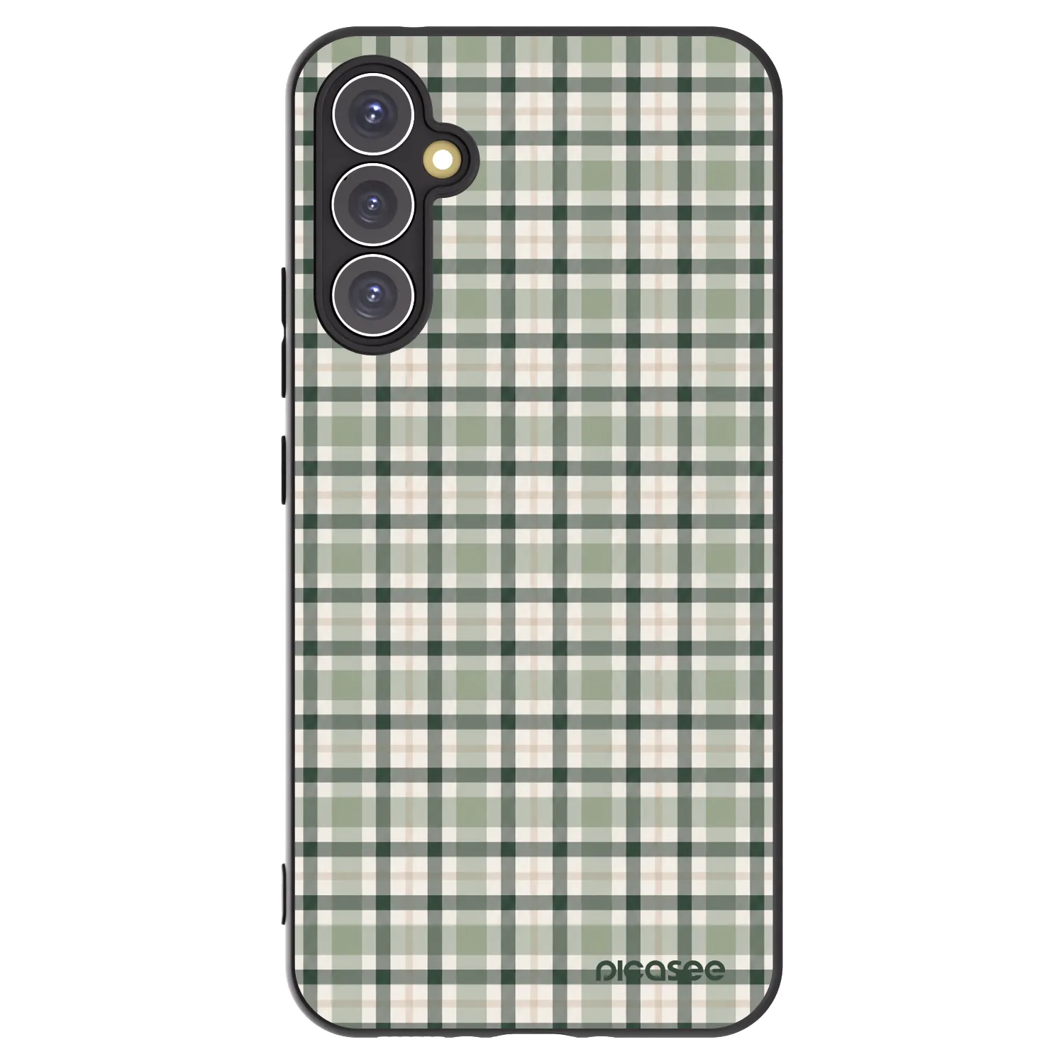 Picasee silikonový černý obal pro Samsung Galaxy A34 5G A346B - Sage Tartan