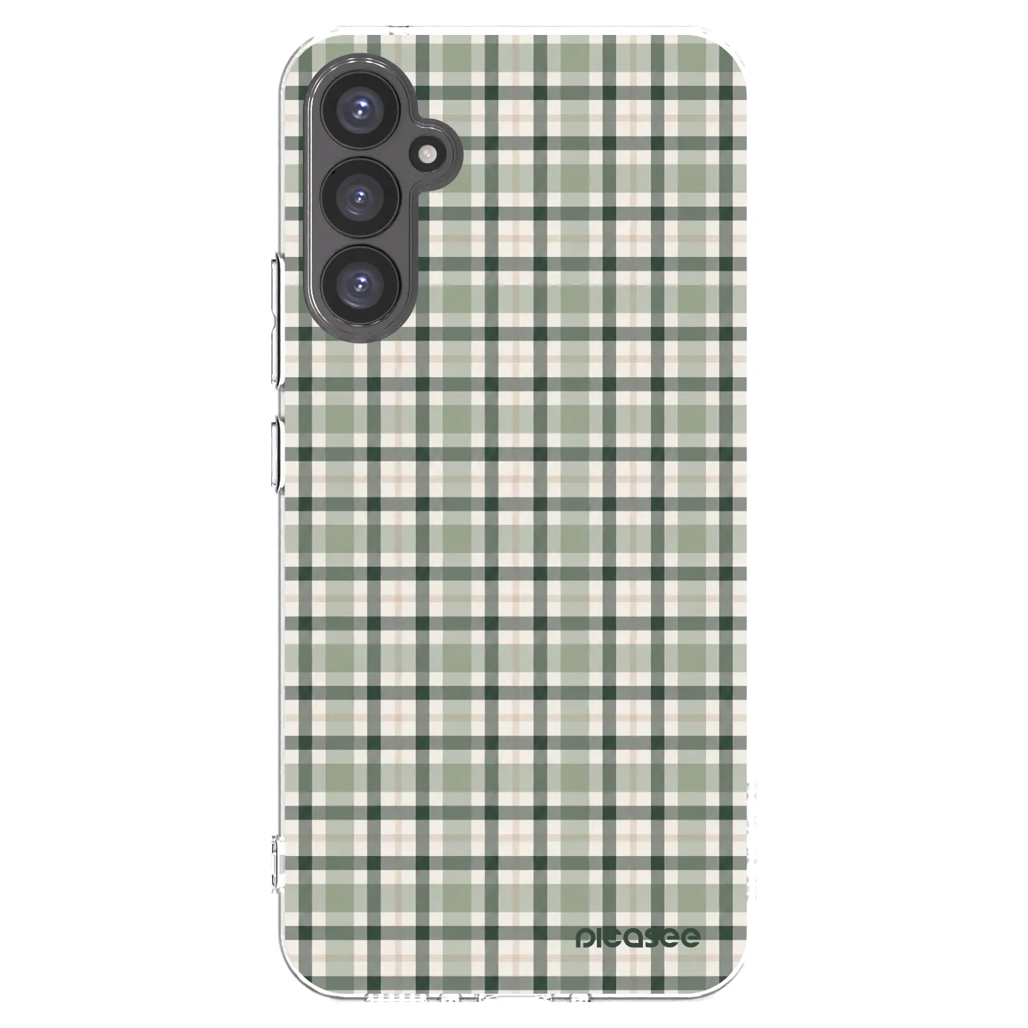 Picasee silikonový průhledný obal pro Samsung Galaxy A34 5G A346B - Sage Tartan