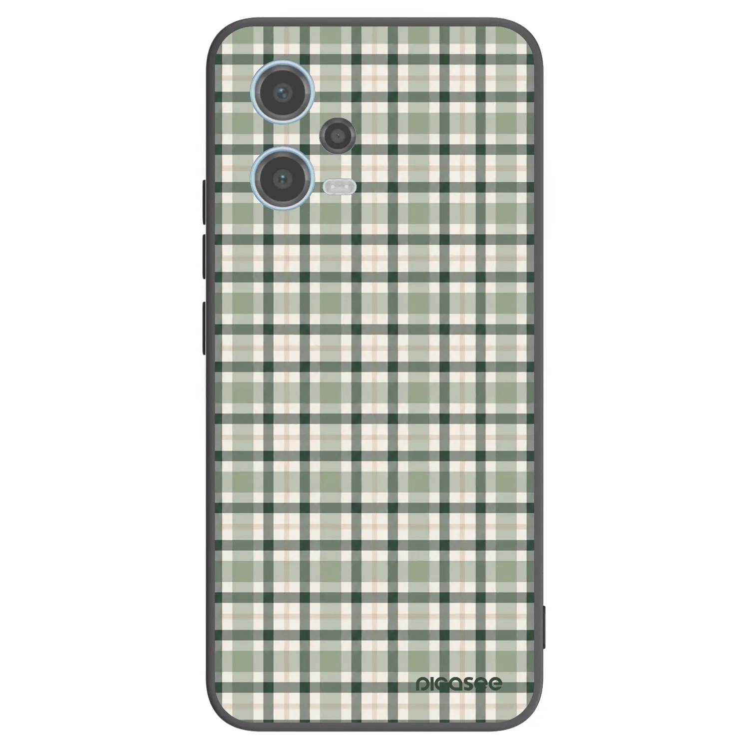 Picasee silikonový černý obal pro Xiaomi Redmi Note 12 5G - Sage Tartan