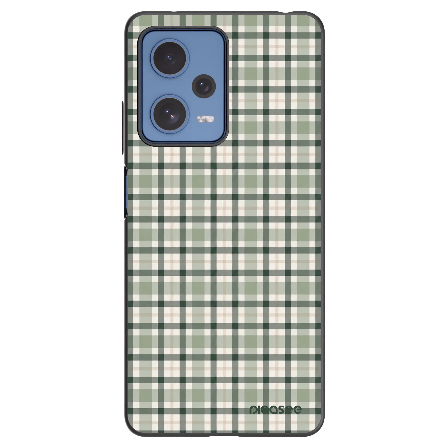 Picasee silikonový černý obal pro Xiaomi Redmi Note 12 Pro 5G - Sage Tartan