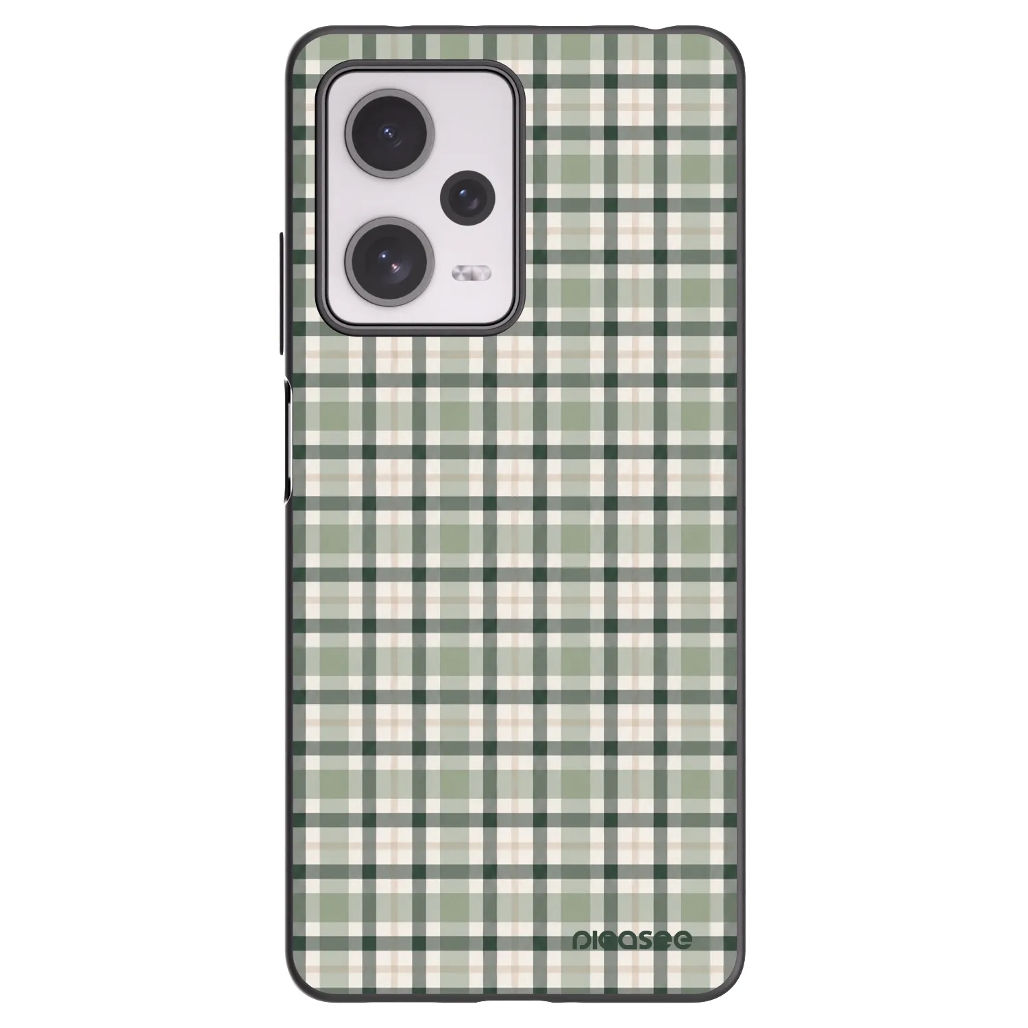 Picasee silikonový černý obal pro Xiaomi Redmi Note 12 Pro+ 5G - Sage Tartan
