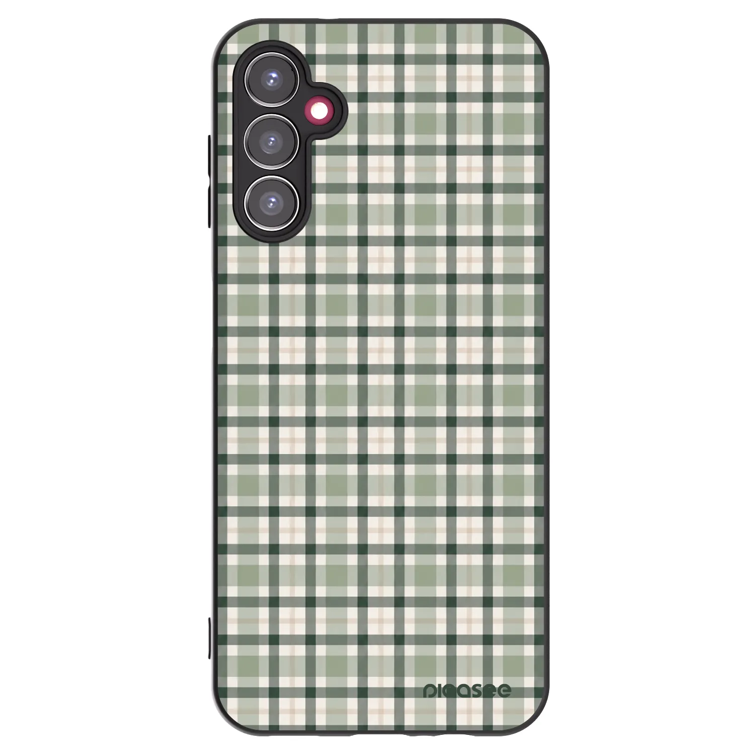 Picasee silikonový černý obal pro Samsung Galaxy A14 4G A145R - Sage Tartan