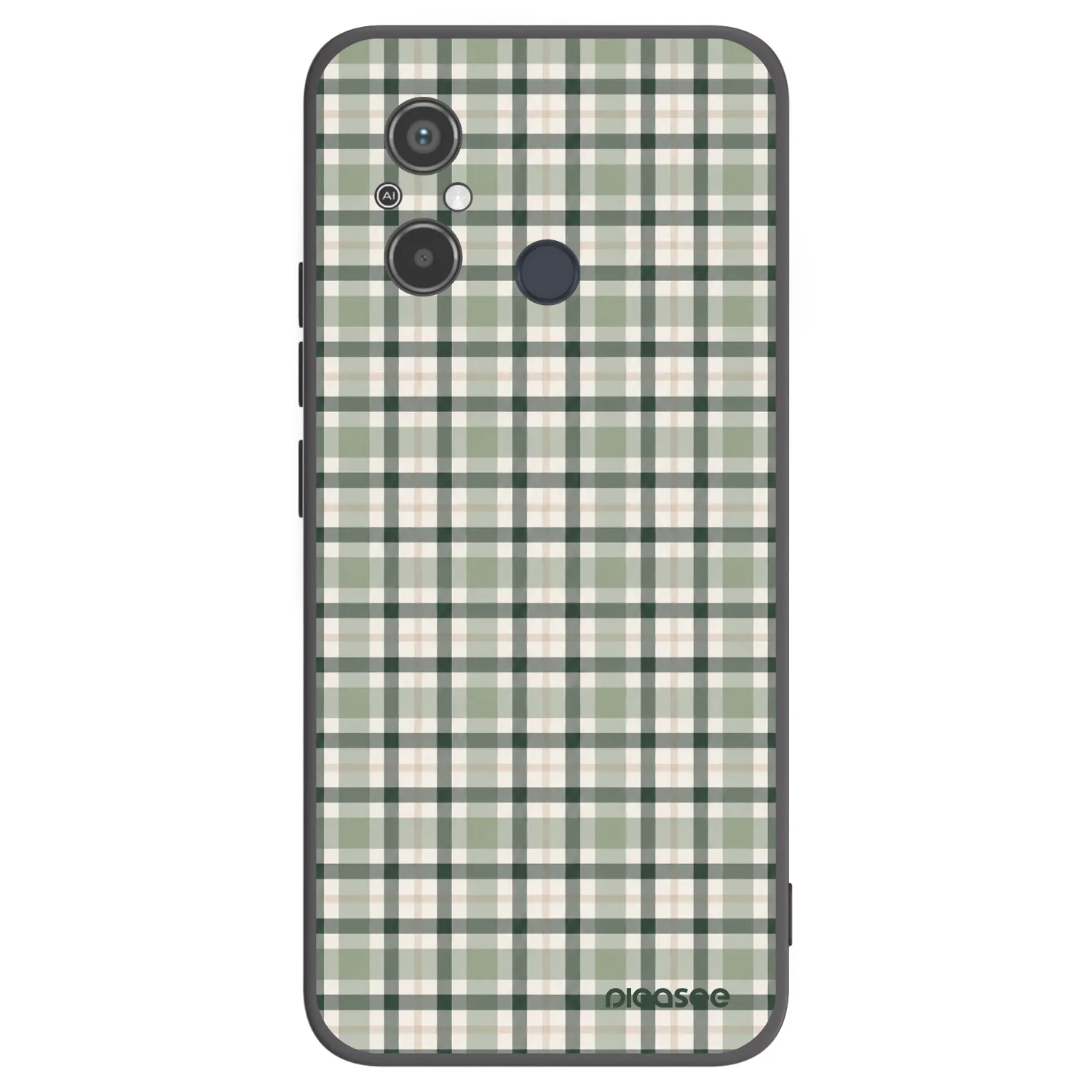 Picasee silikonový černý obal pro Xiaomi Redmi 12C - Sage Tartan