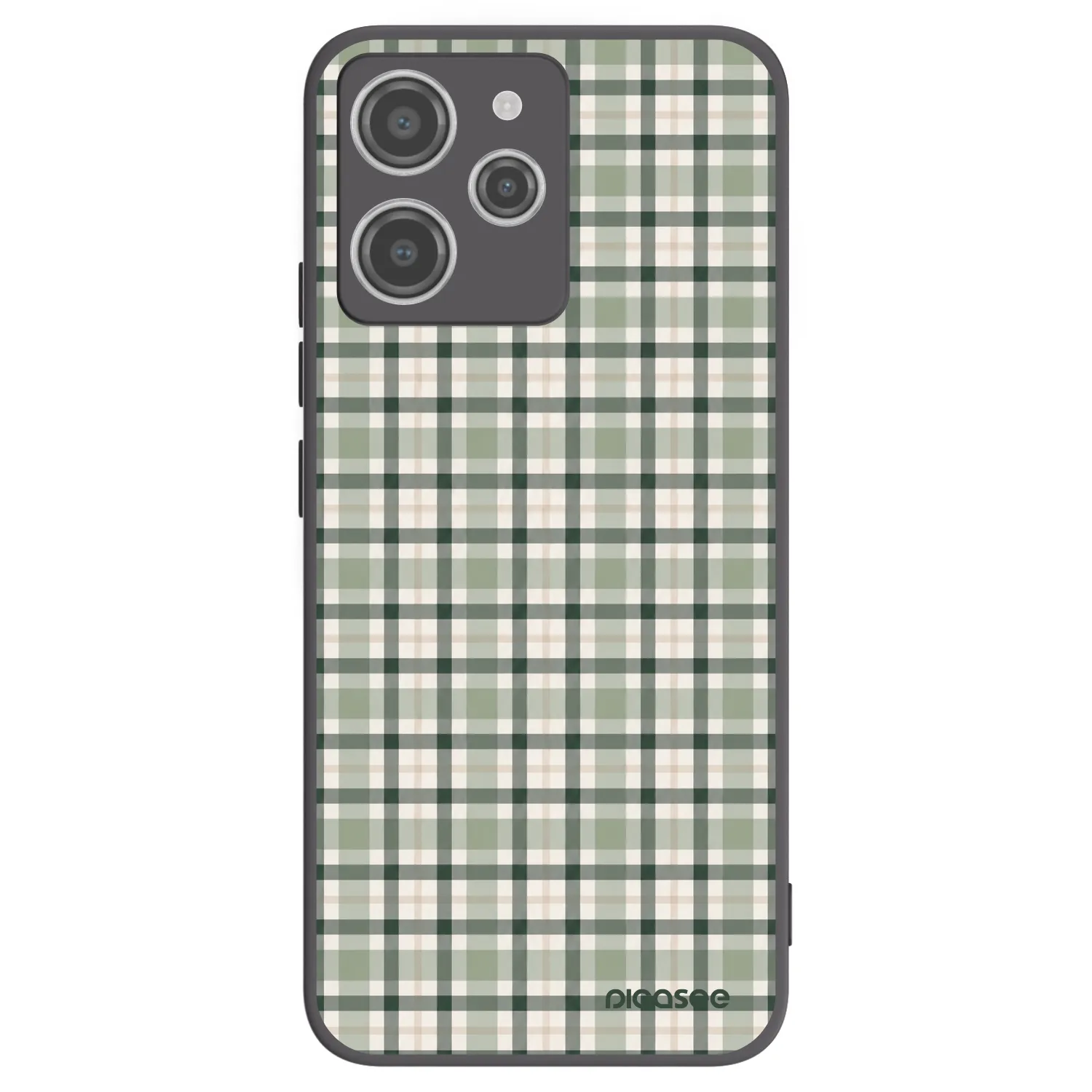 Picasee silikonový černý obal pro Xiaomi Redmi 12 4G - Sage Tartan