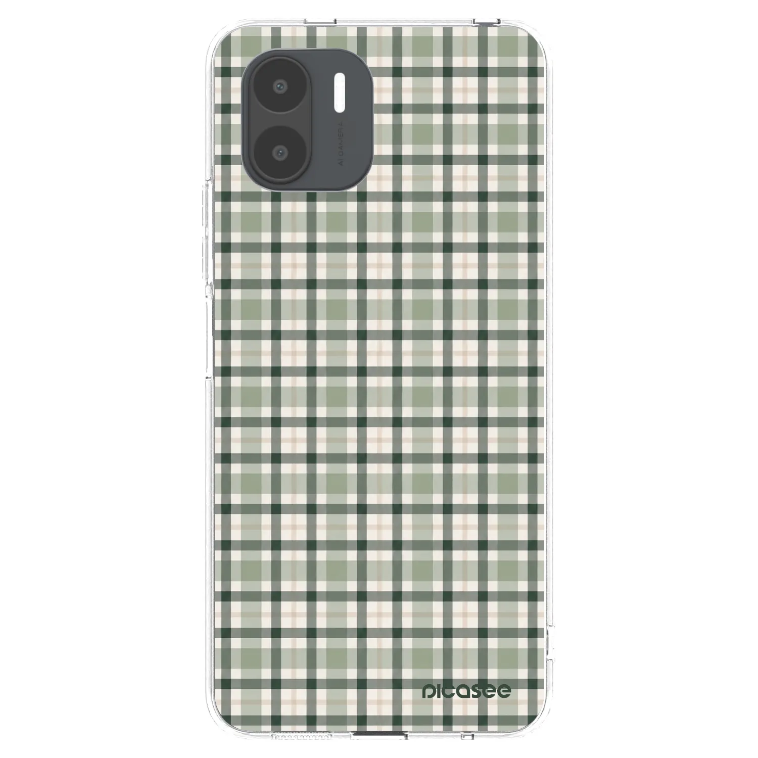 Picasee silikonový průhledný obal pro Xiaomi Redmi A2 - Sage Tartan