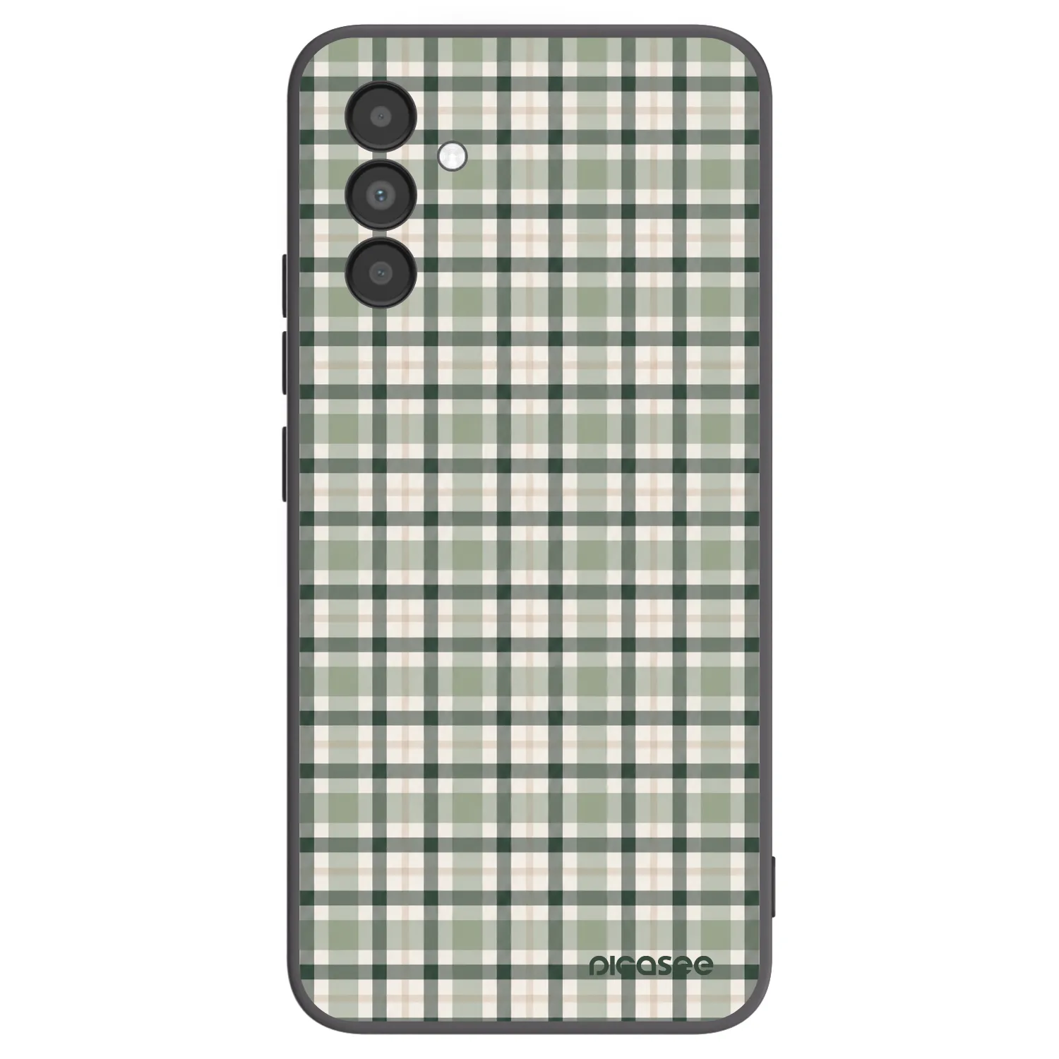 Picasee silikonový černý obal pro Samsung Galaxy A04s A047F - Sage Tartan