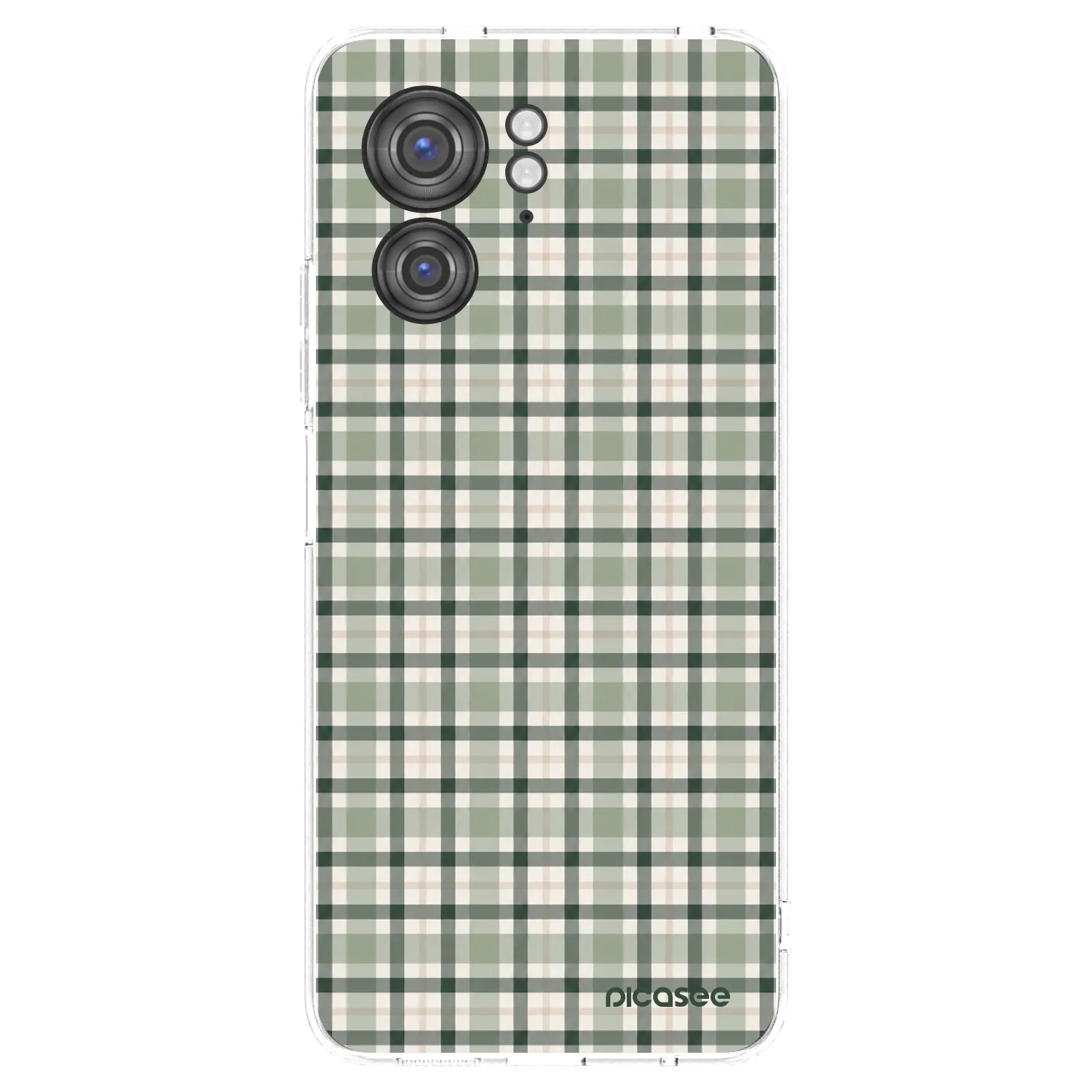 Picasee silikonový průhledný obal pro Motorola Edge 40 - Sage Tartan