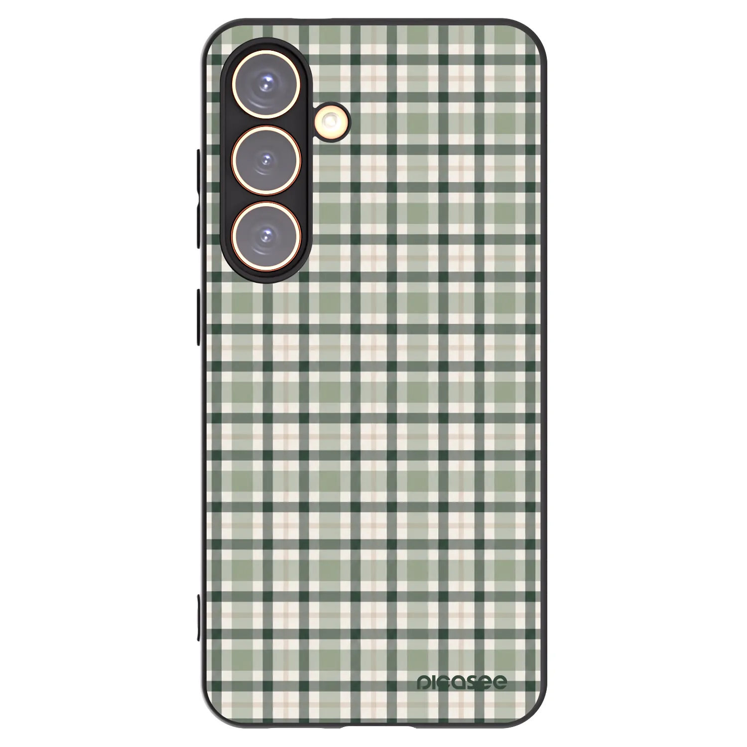Picasee silikonový černý obal pro Samsung Galaxy S24 S921B 5G - Sage Tartan