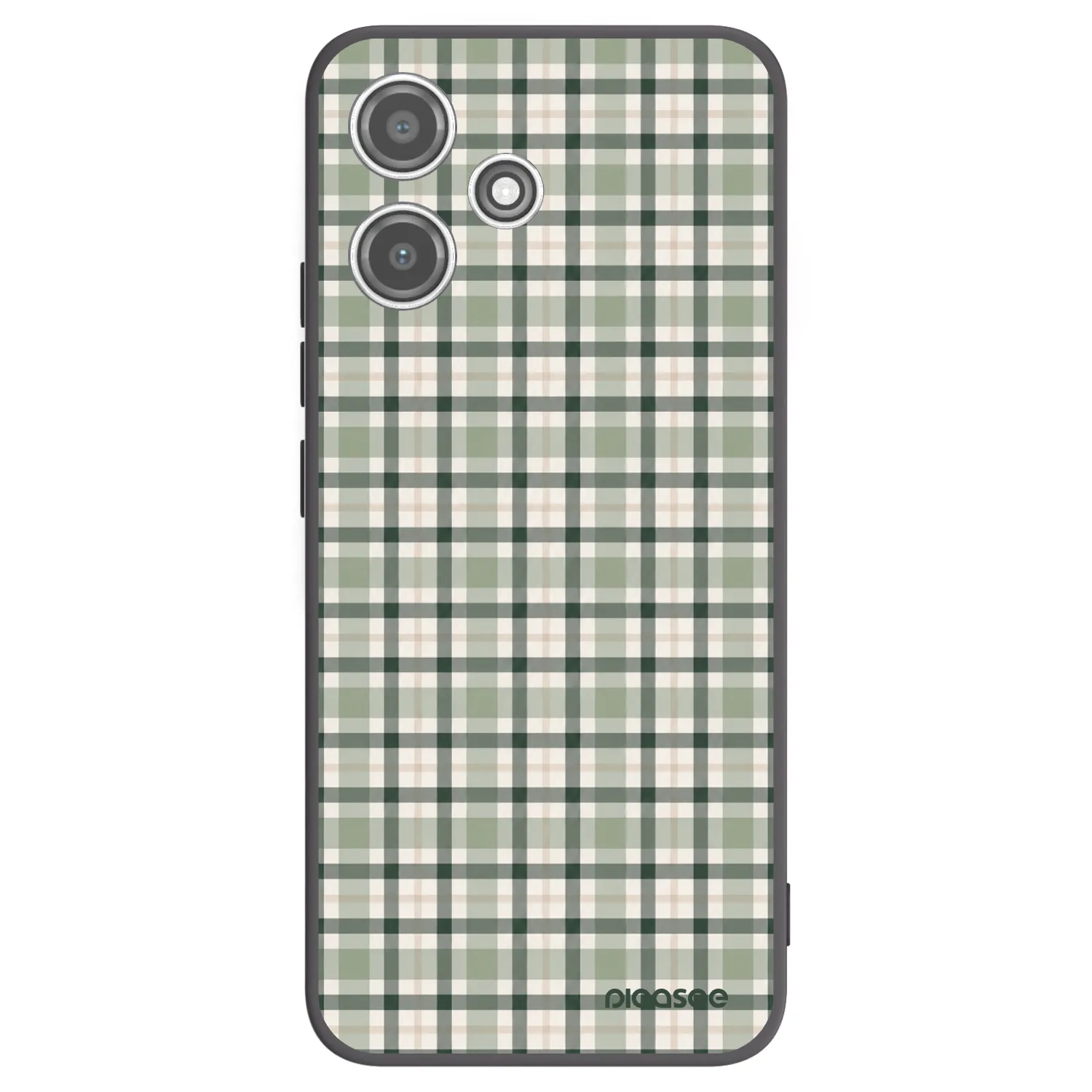 Picasee silikonový černý obal pro Xiaomi Redmi 12 5G - Sage Tartan