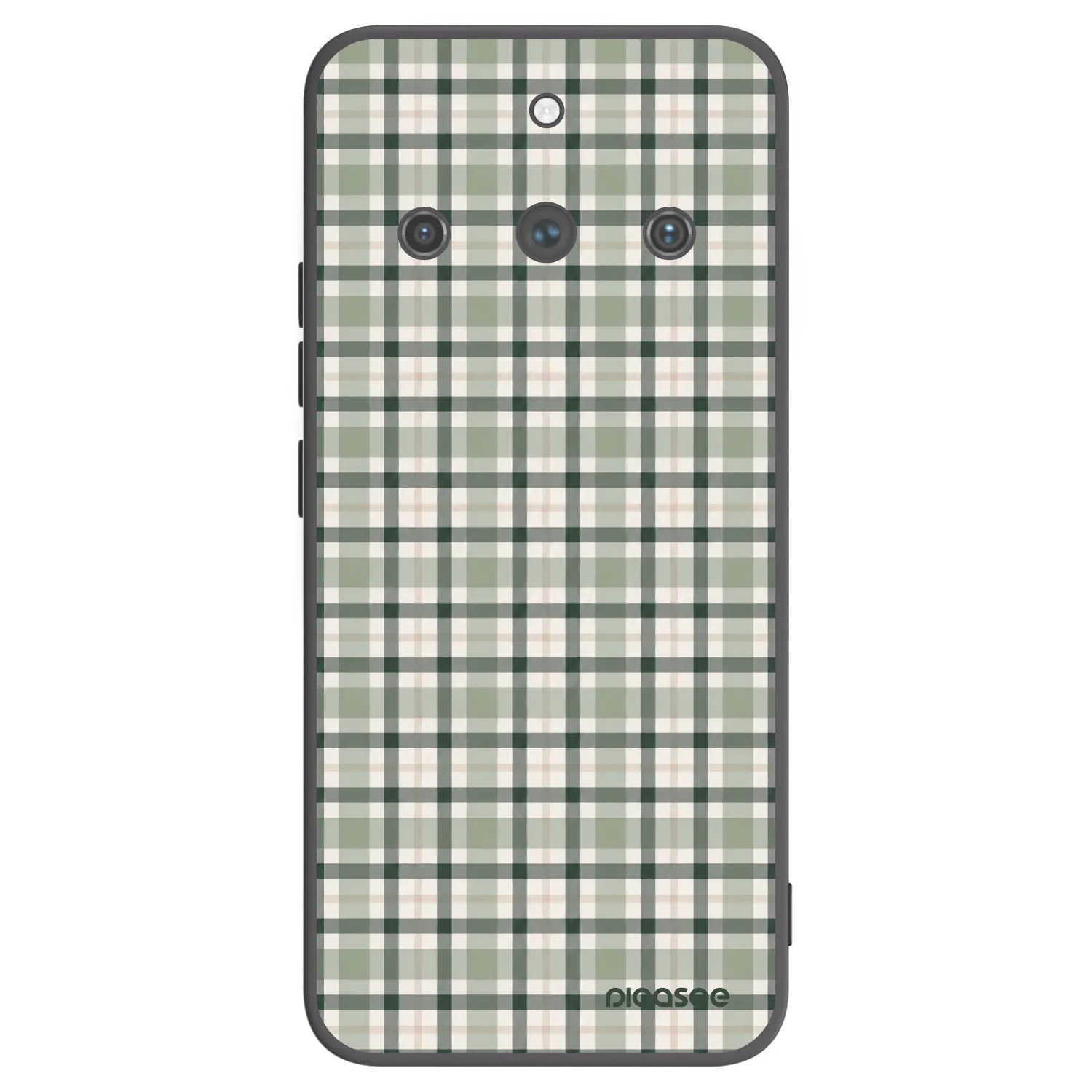 Picasee silikonový černý obal pro Realme 11 Pro+ - Sage Tartan