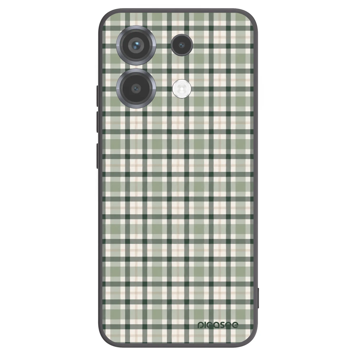 Picasee silikonový černý obal pro Xiaomi Poco X6 - Sage Tartan