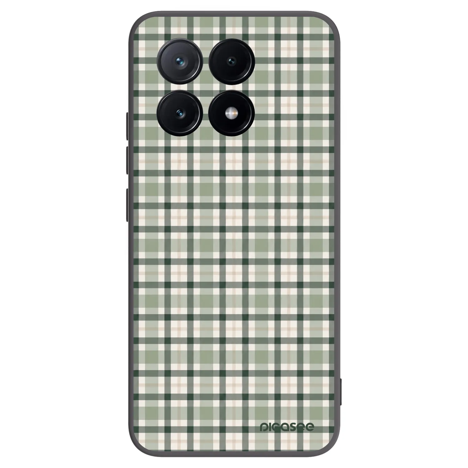 Picasee silikonový černý obal pro Xiaomi Poco X6 Pro - Sage Tartan