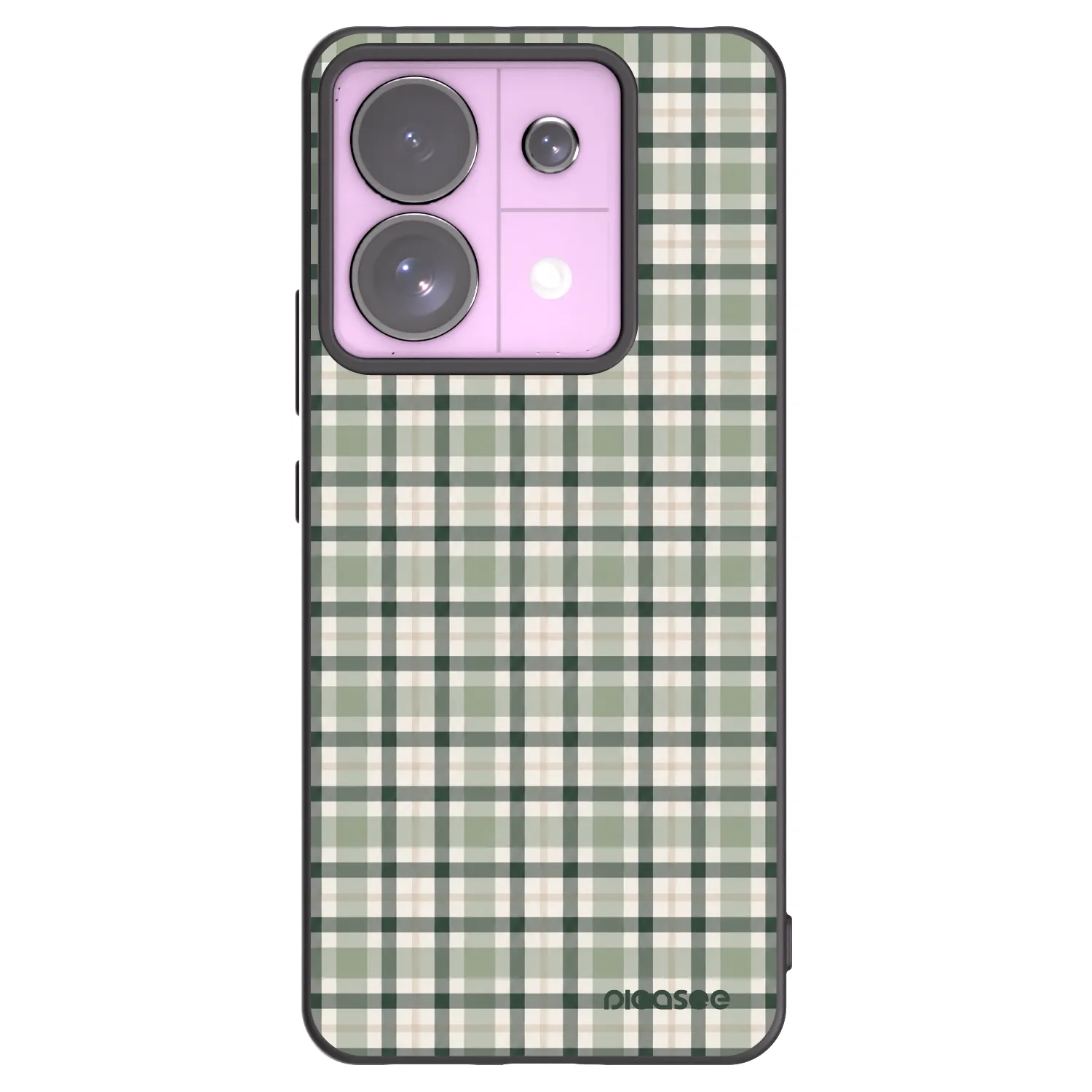 Picasee silikonový černý obal pro Xiaomi Redmi Note 13 Pro 5G - Sage Tartan