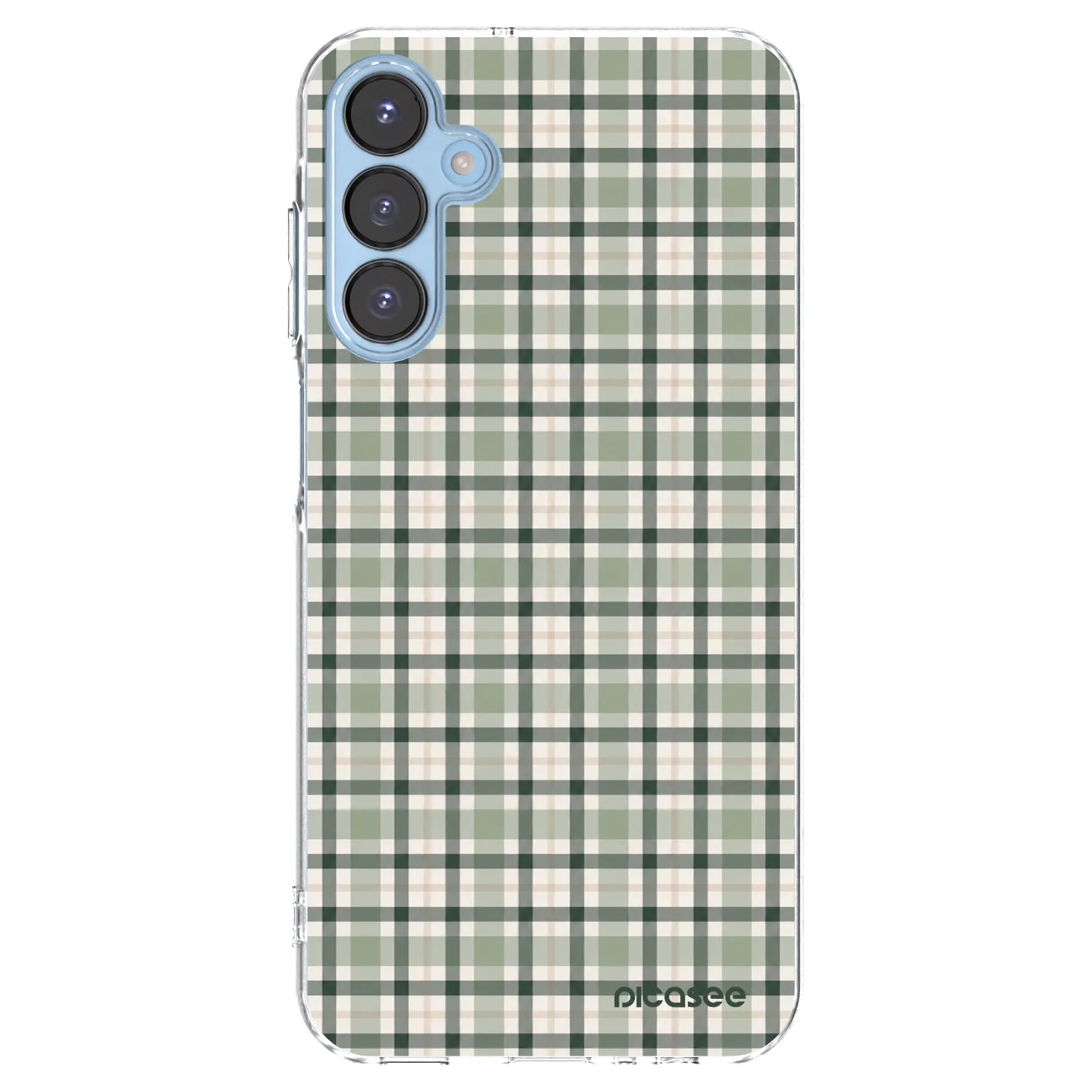 Picasee silikonový průhledný obal pro Samsung Galaxy A15 A156B 5G - Sage Tartan