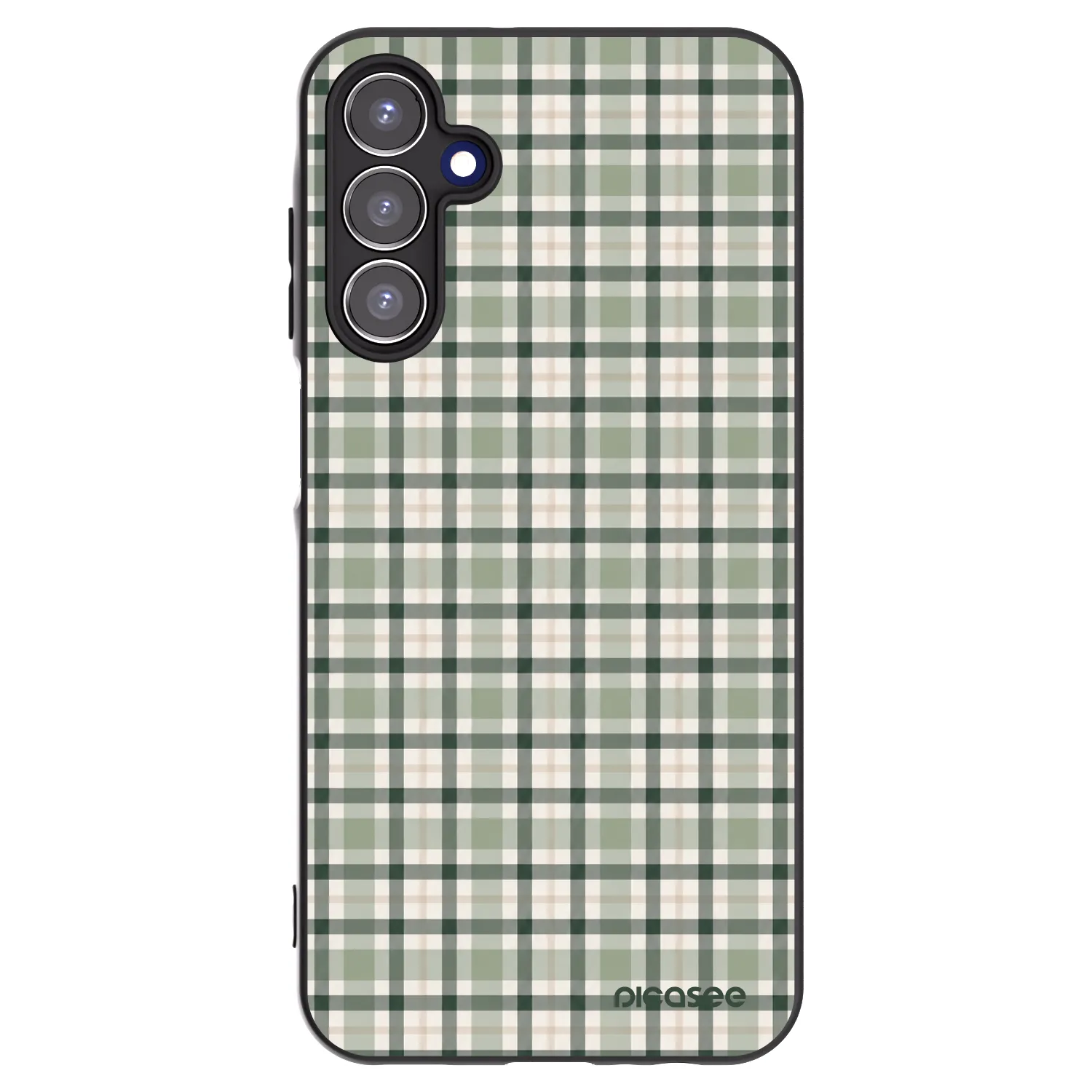 Picasee silikonový černý obal pro Samsung Galaxy A15 A155F 4G - Sage Tartan
