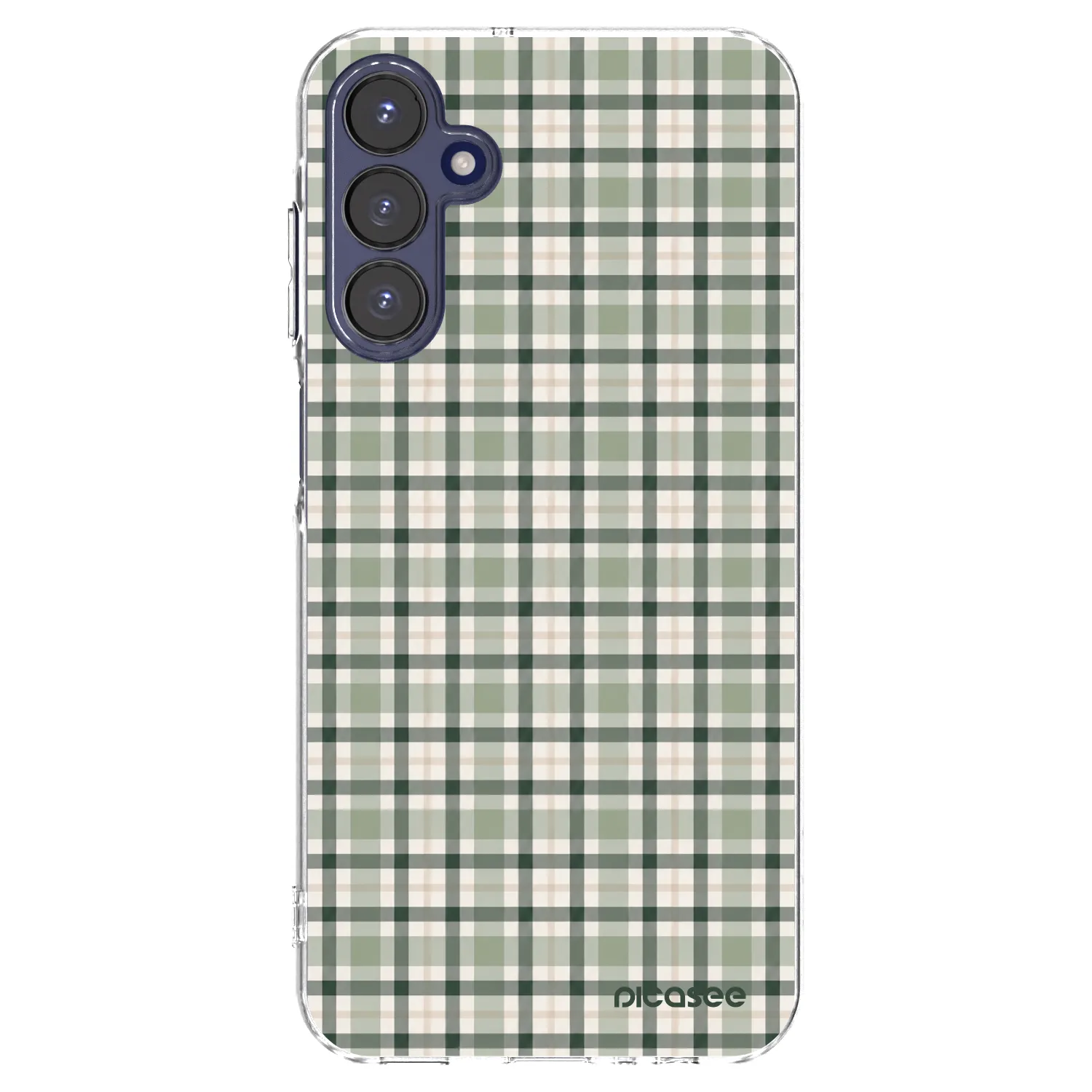 Picasee silikonový průhledný obal pro Samsung Galaxy A15 A155F 4G - Sage Tartan