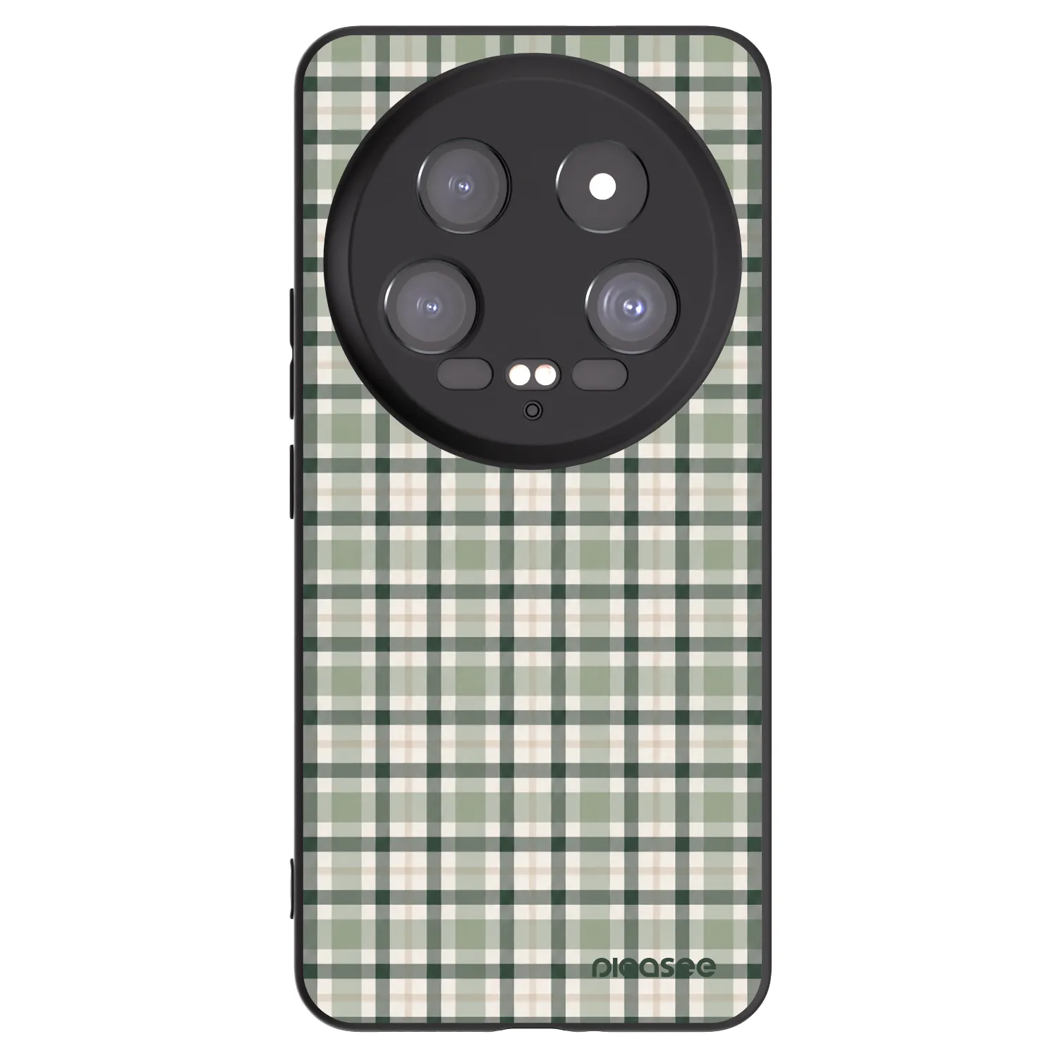 Picasee silikonový černý obal pro Xiaomi 14 Ultra - Sage Tartan