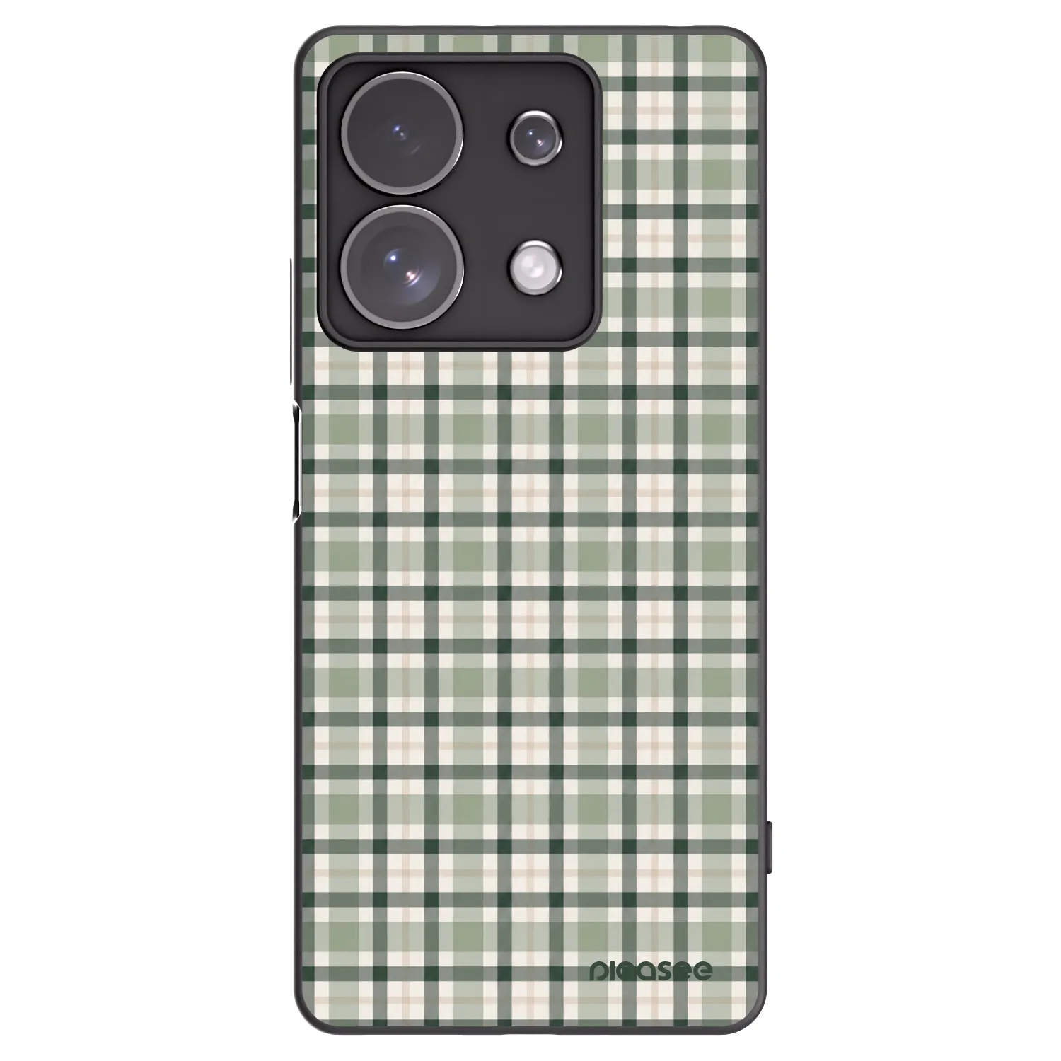 Picasee silikonový černý obal pro Xiaomi Redmi Note 13 Pro 4G - Sage Tartan