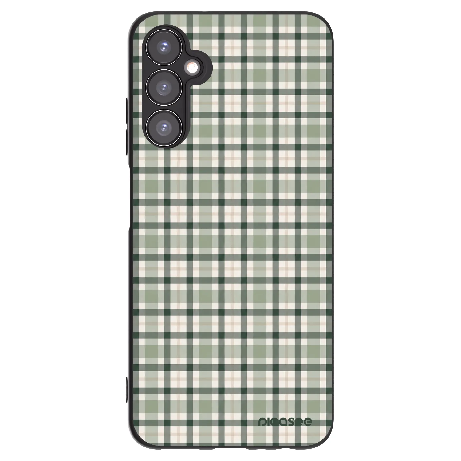 Picasee silikonový černý obal pro Samsung Galaxy A05s A057G - Sage Tartan