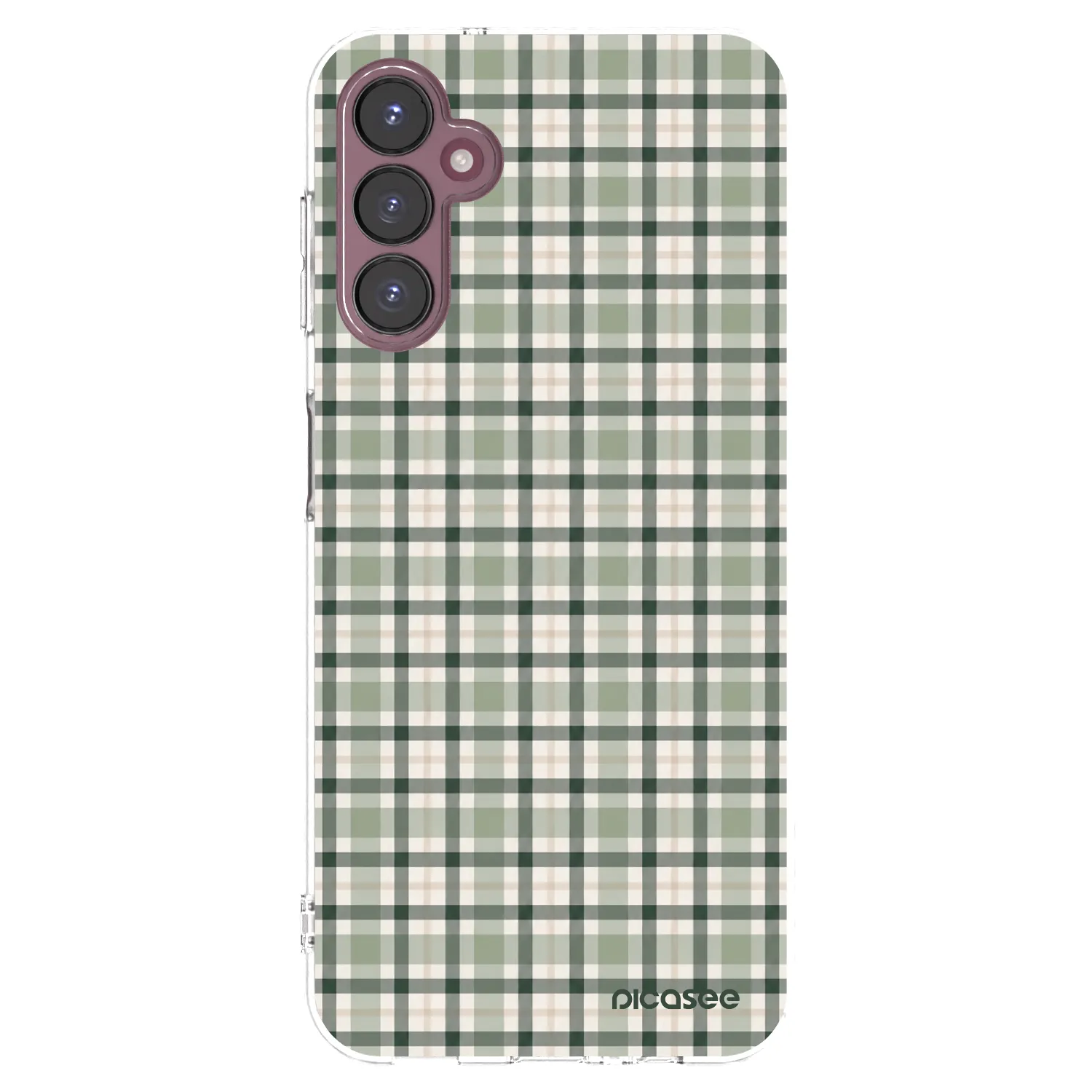 Picasee silikonový průhledný obal pro Samsung Galaxy A05s A057G - Sage Tartan