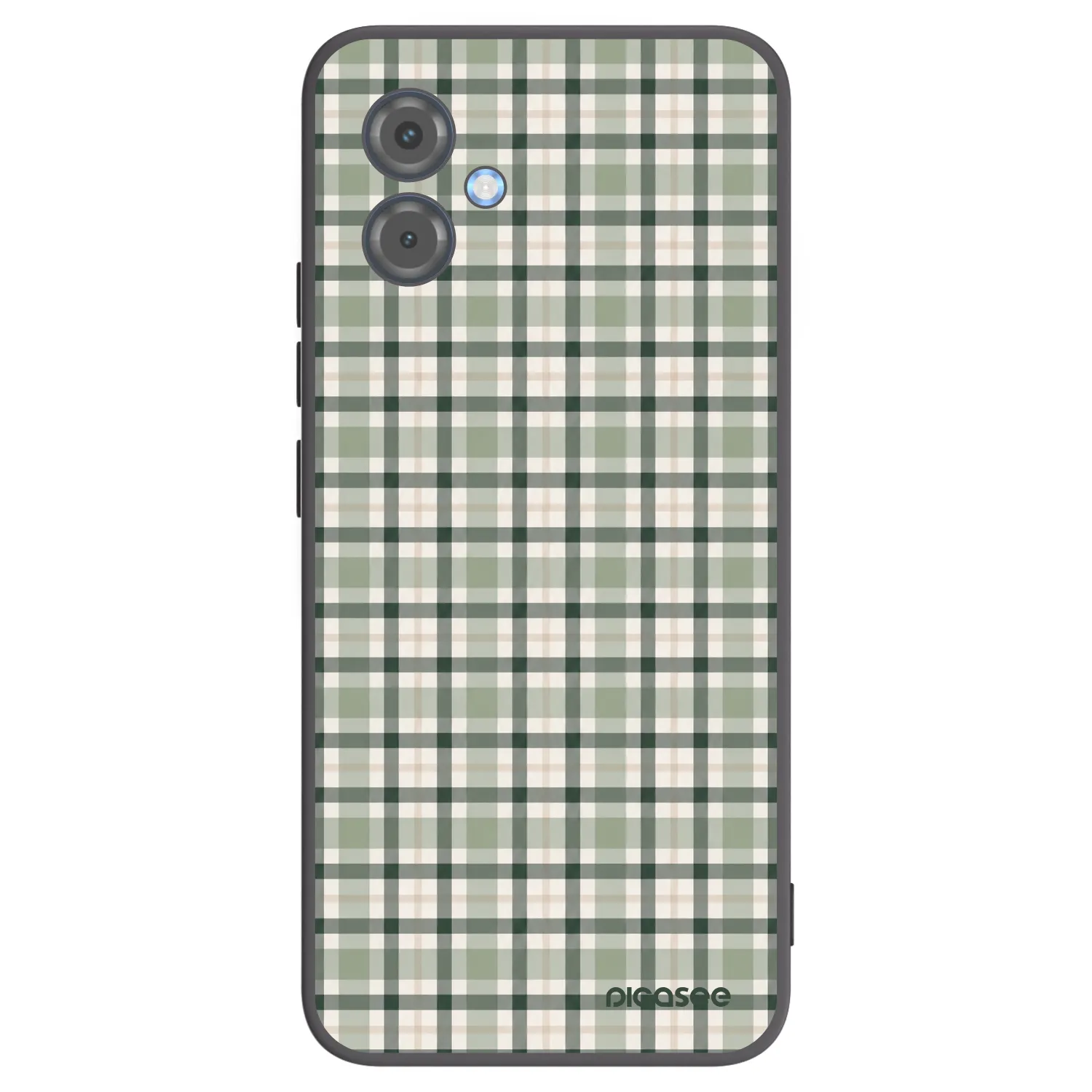 Picasee silikonový černý obal pro Motorola Moto G14 - Sage Tartan