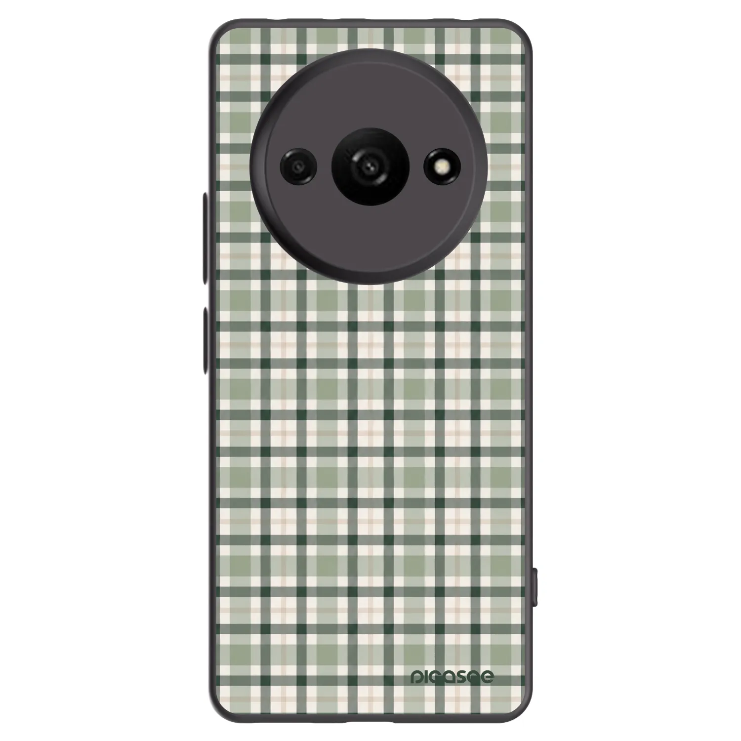 Picasee silikonový černý obal pro Xiaomi Redmi A3 - Sage Tartan