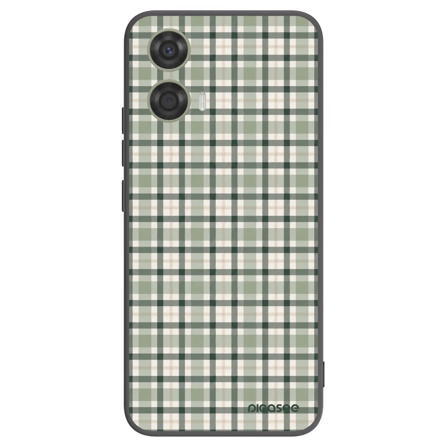 Picasee silikonový černý obal pro Motorola Moto G24 - Sage Tartan