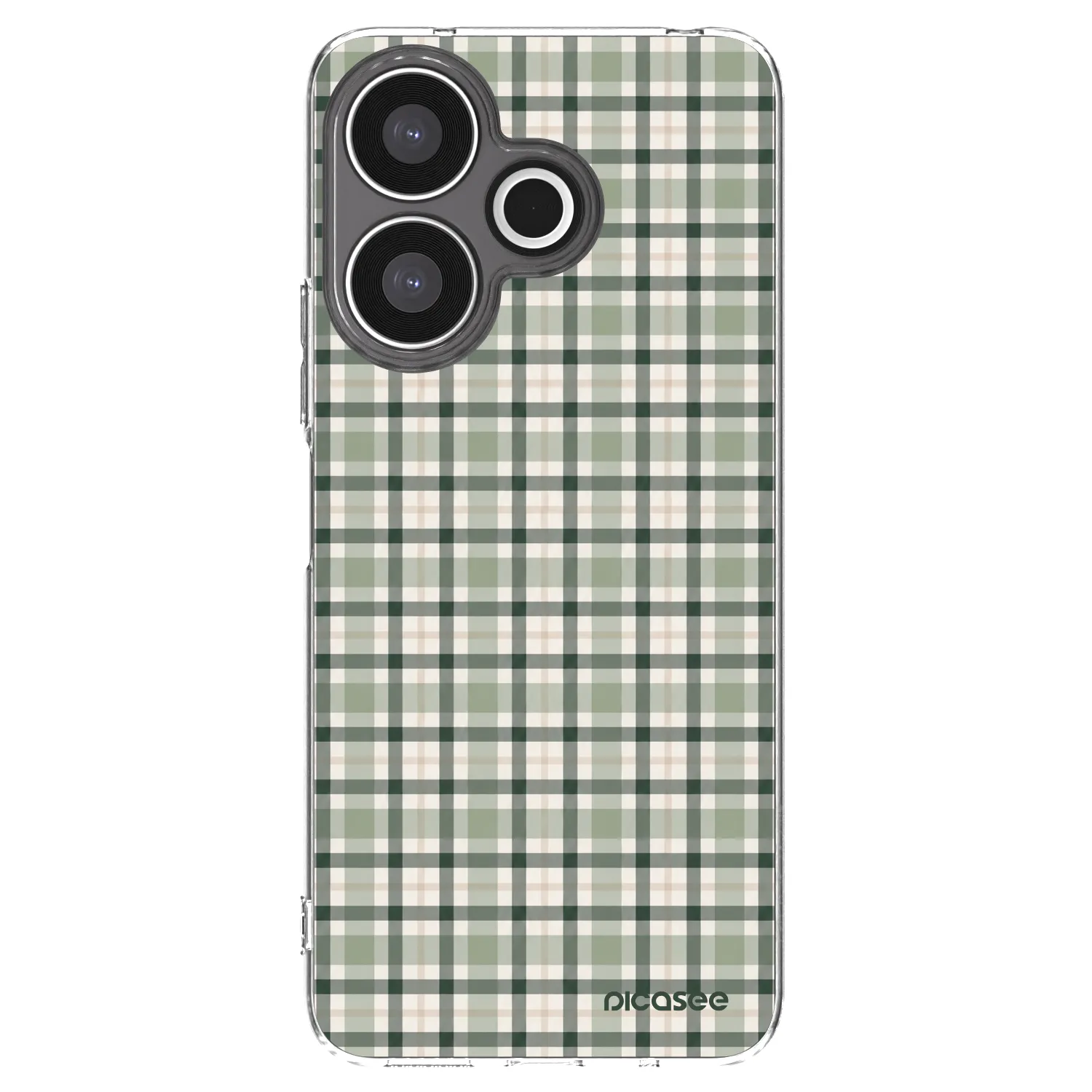 Picasee silikonový průhledný obal pro Xiaomi Redmi 13 4G - Sage Tartan