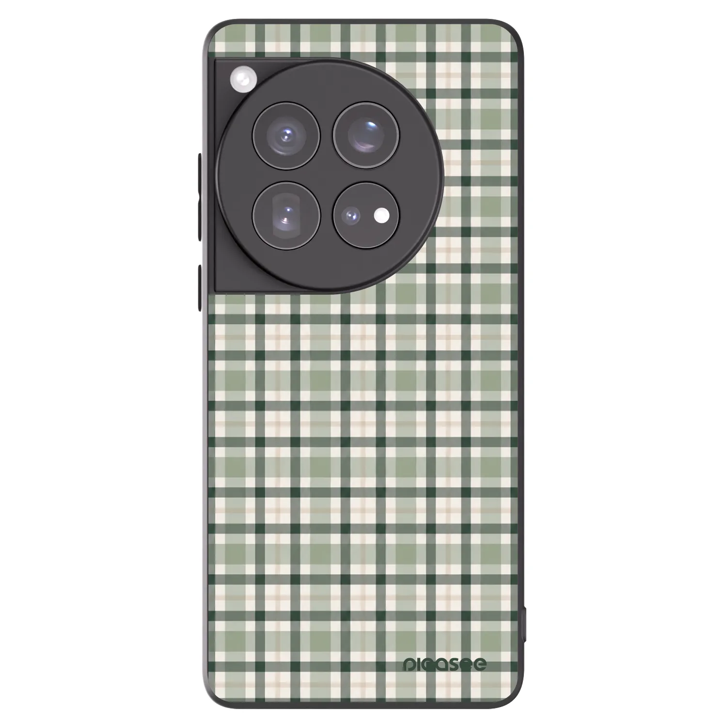 Picasee silikonový černý obal pro OnePlus 12 5G - Sage Tartan