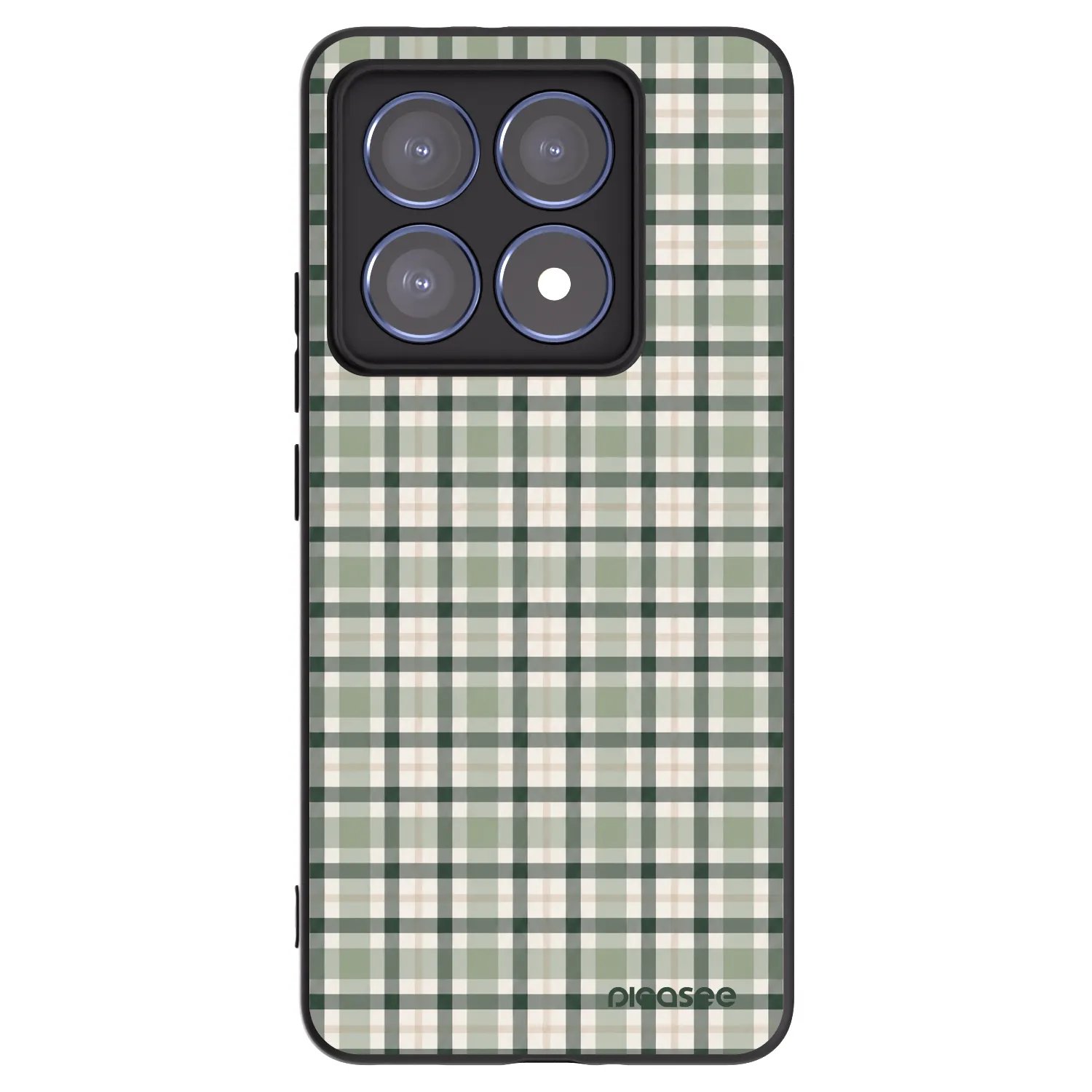 Picasee silikonový černý obal pro Xiaomi 14T Pro - Sage Tartan