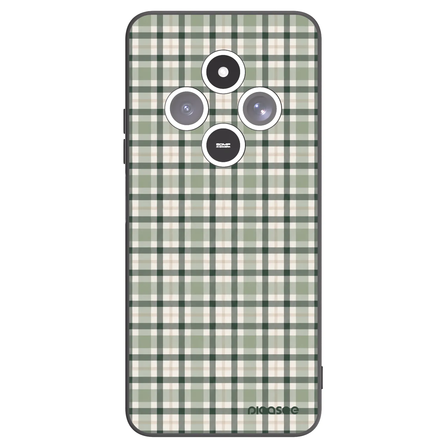 Picasee silikonový černý obal pro Xiaomi Redmi 14C - Sage Tartan