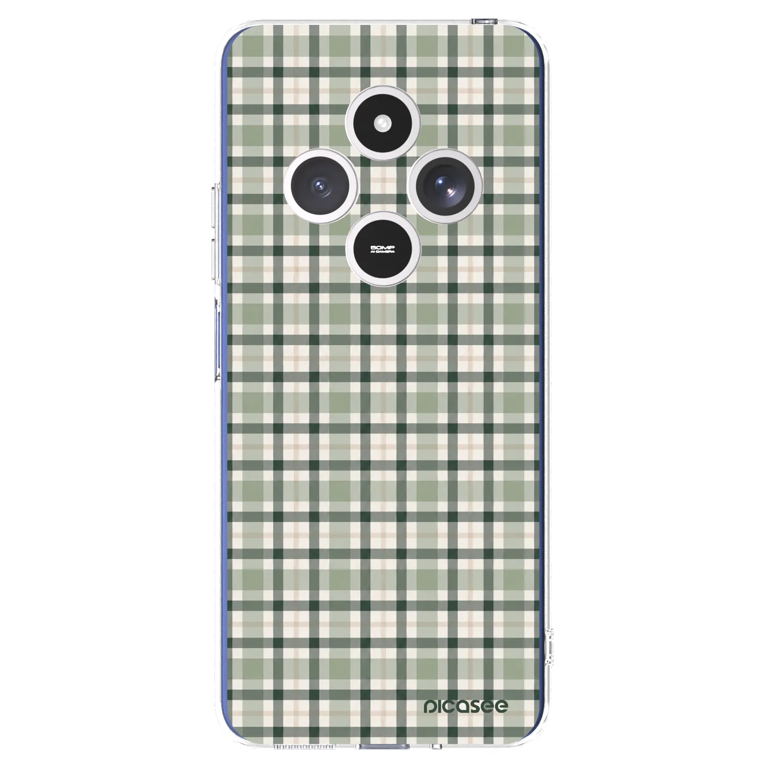 Picasee silikonový průhledný obal pro Xiaomi Redmi 14C - Sage Tartan