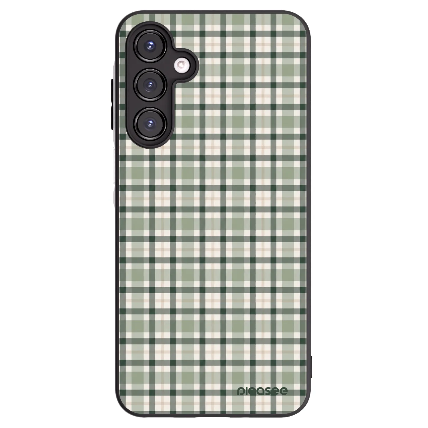 Picasee silikonový černý obal pro Samsung Galaxy A16 5G - Sage Tartan