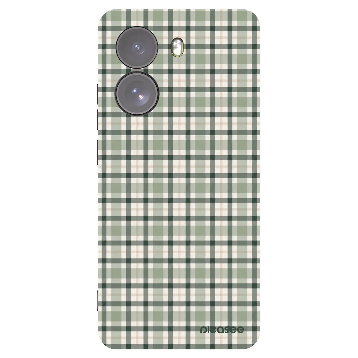 Picasee silikonový černý obal pro Xiaomi Poco X7 - Sage Tartan