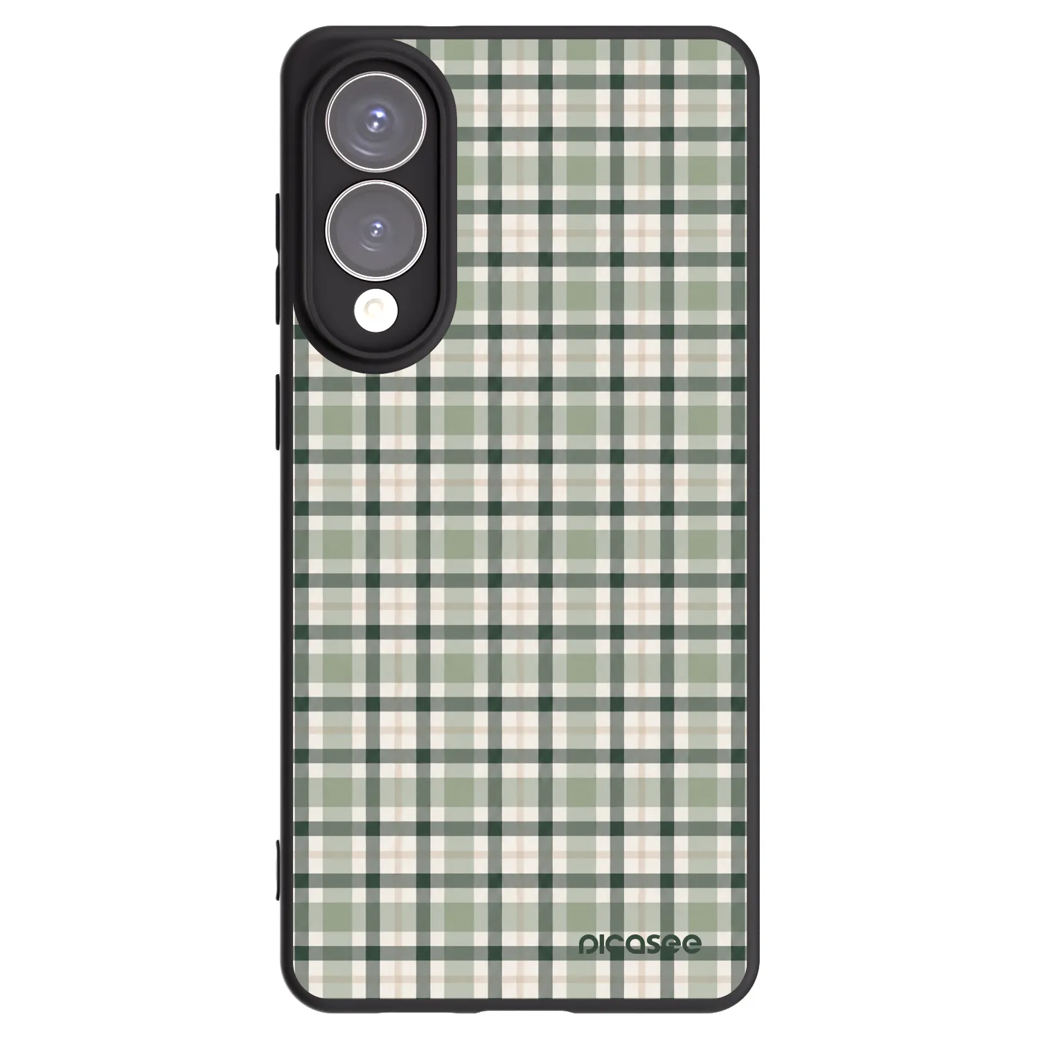Picasee silikonový černý obal pro Samsung Galaxy S25 Edge 5G - Sage Tartan