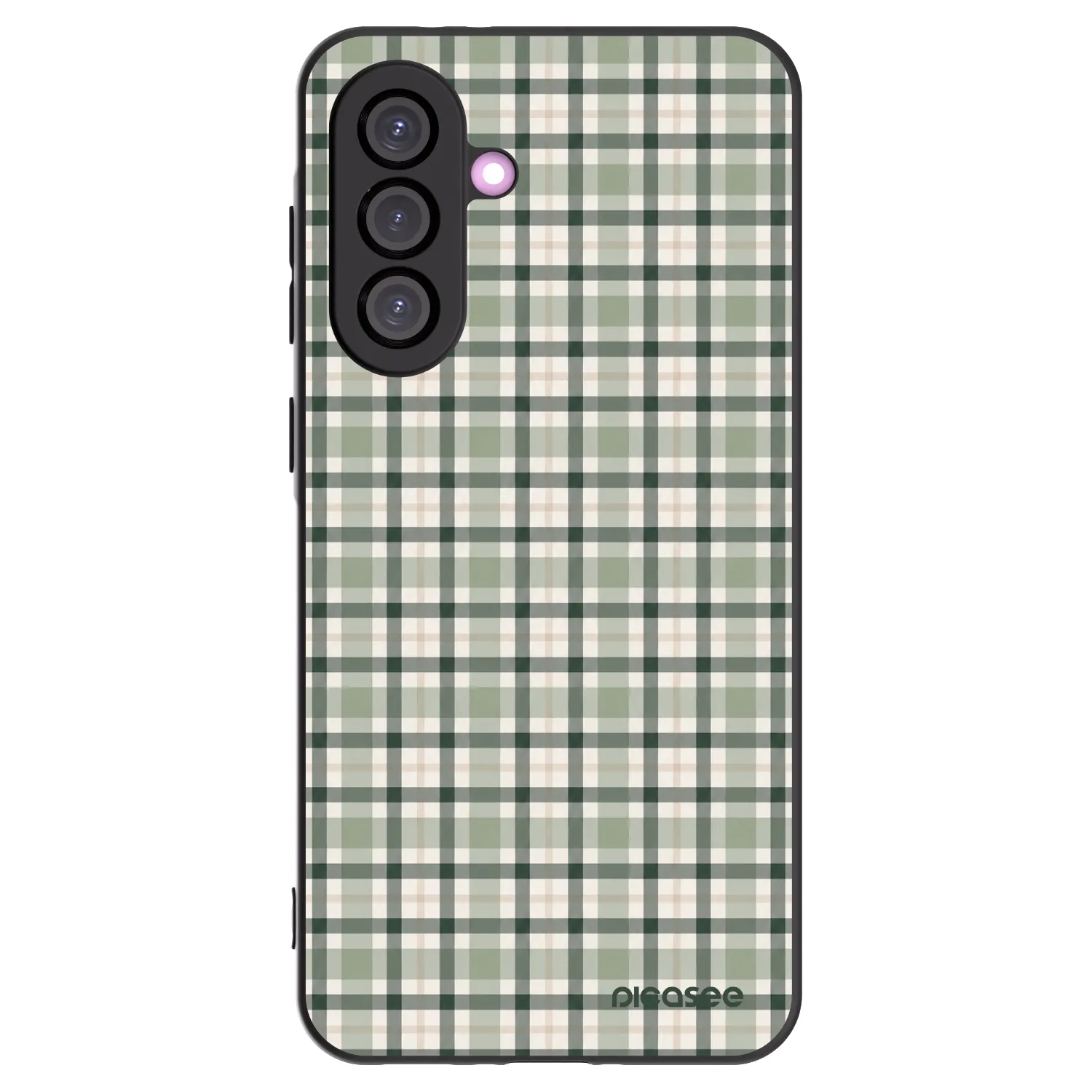 Picasee silikonový černý obal pro Samsung Galaxy A56 5G A566B - Sage Tartan