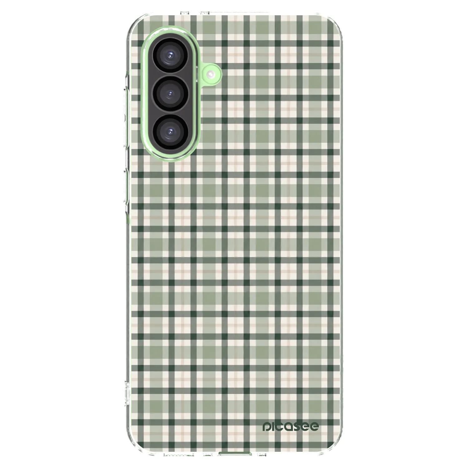 Picasee silikonový průhledný obal pro Samsung Galaxy A26 5G A266B - Sage Tartan