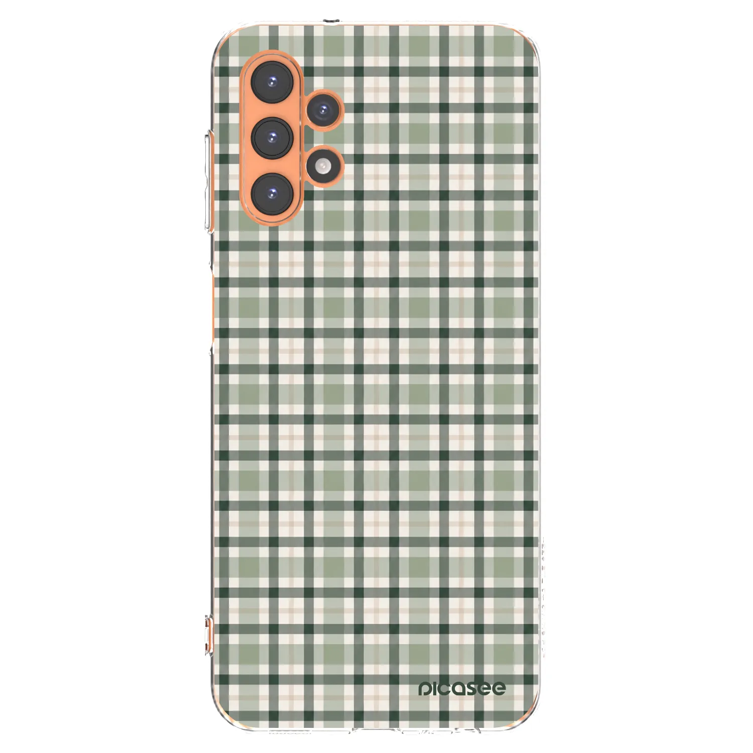 Picasee silikonový průhledný obal pro Samsung Galaxy A13 5G - Sage Tartan