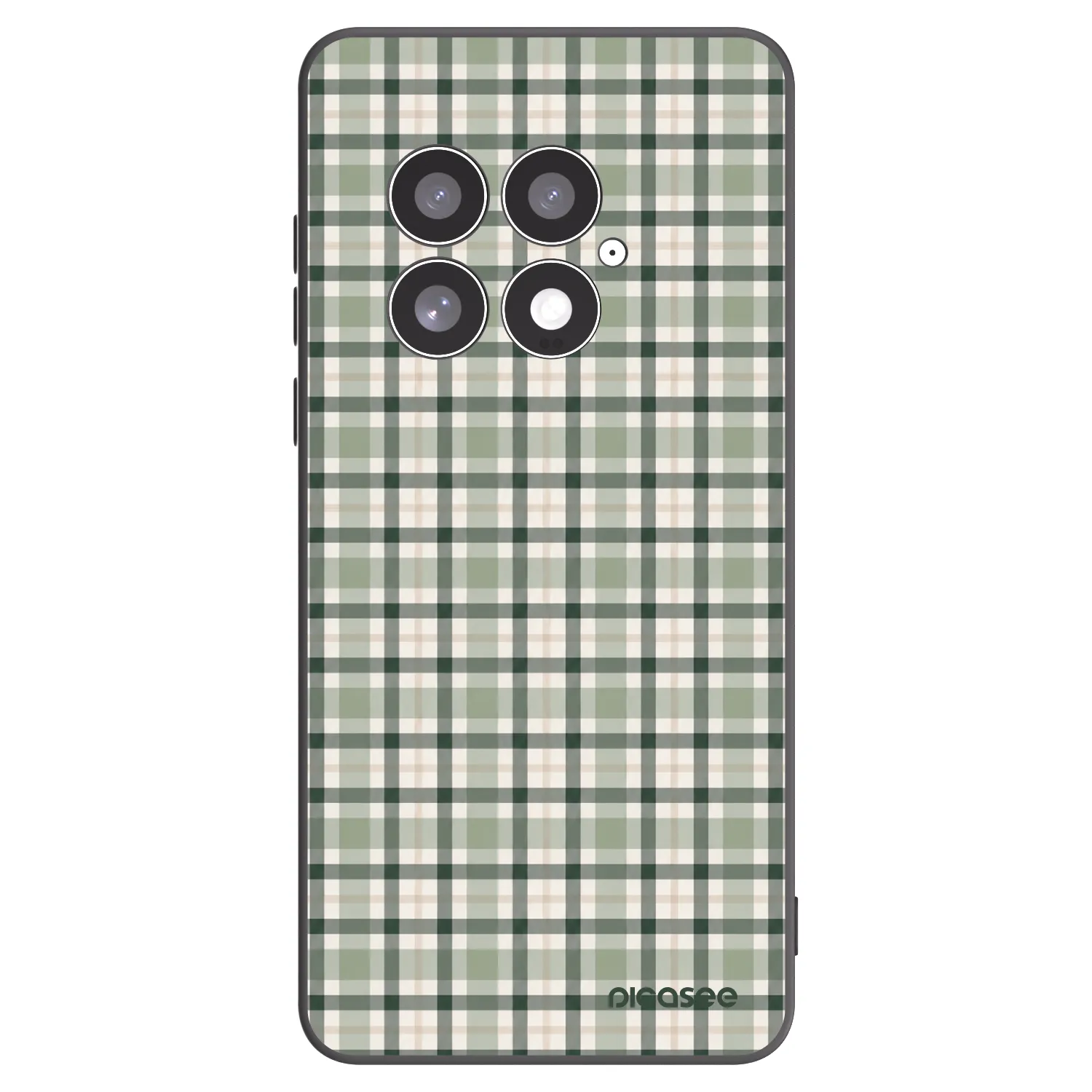 Picasee silikonový černý obal pro OnePlus 13 5G - Sage Tartan